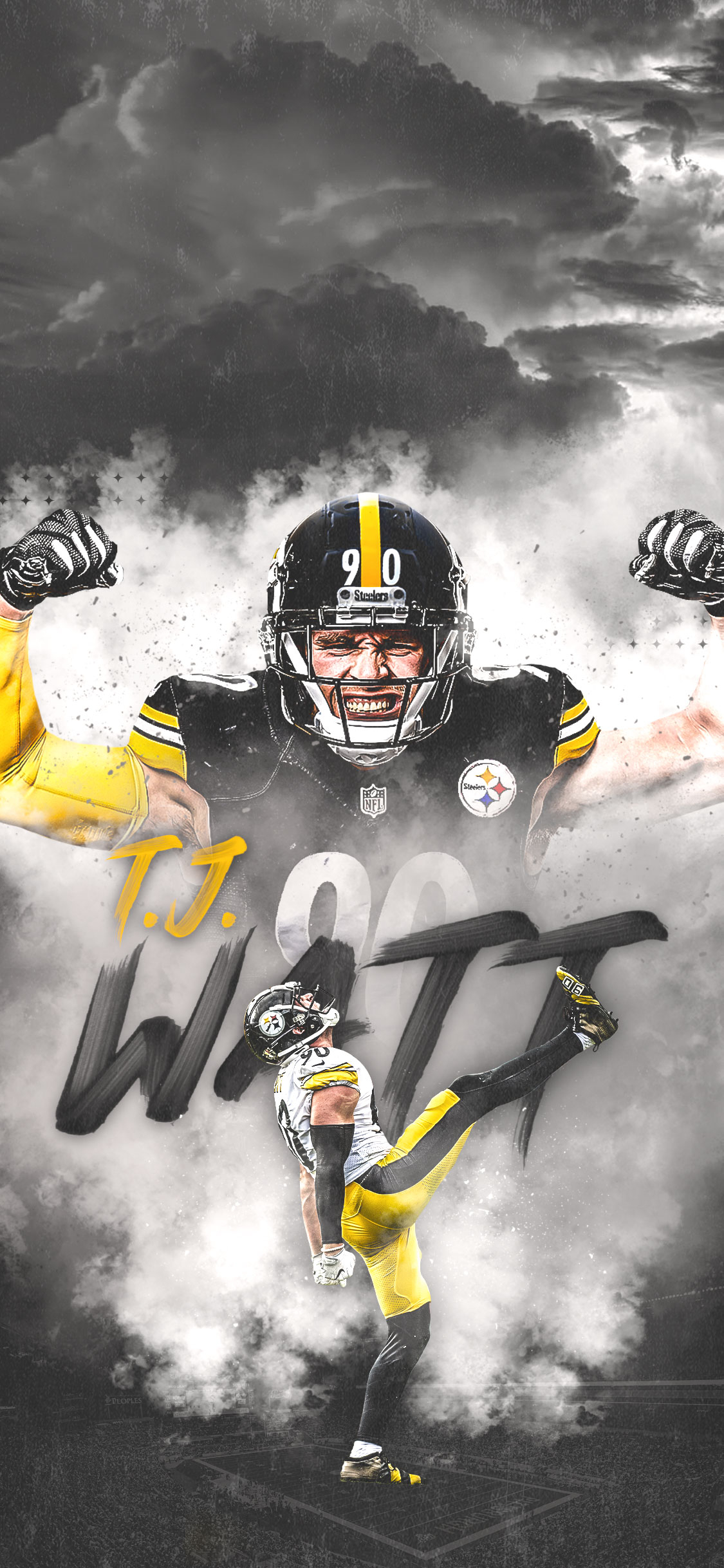 1130x2440 Pittsburgh Steelers three weren't enough, here are three more! #WallpaperWednesday, Phone