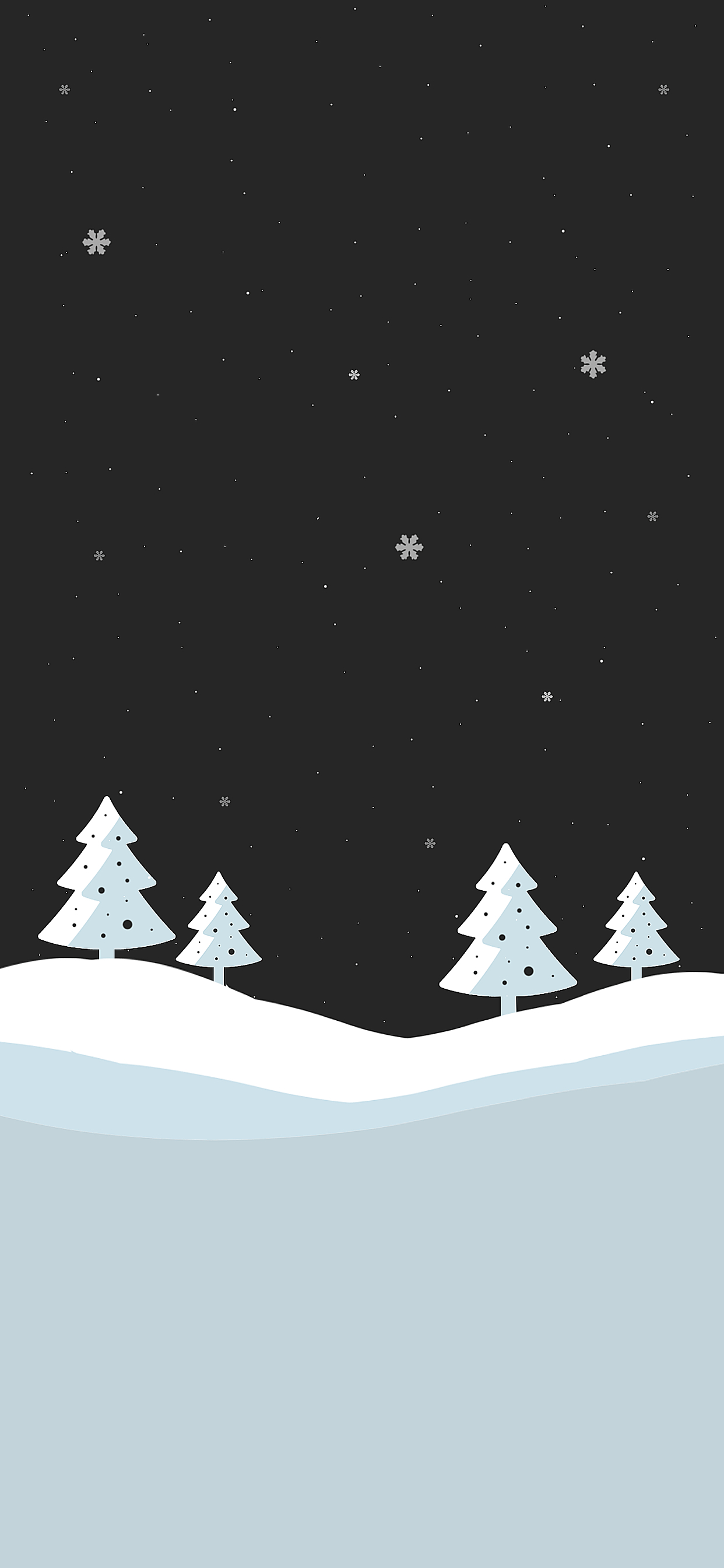 1250x2690 Snowy winter Christmas wallpaper for iPhone, Phone