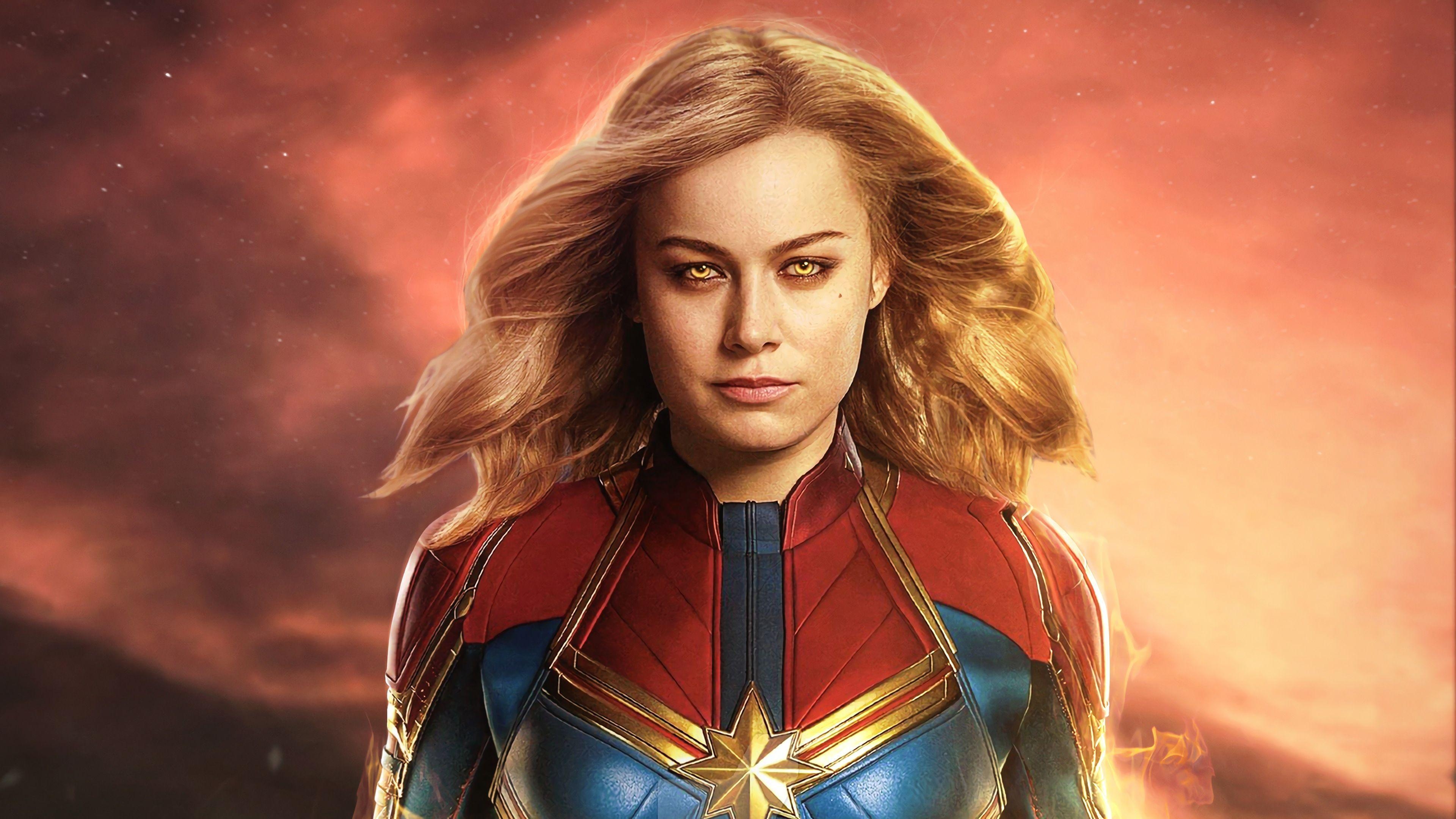 3840x2160 Captain Marvel Movie 2019 Brie Larson as Carol Danvers 4K Wallpaper, Desktop