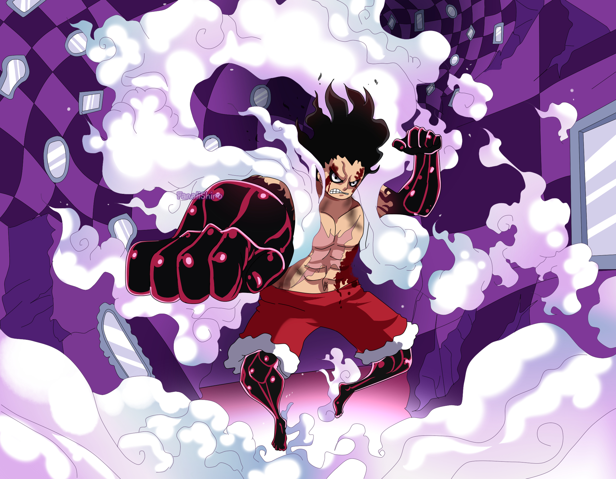 2170x1690 One Piece Wallpaper Luffy Gear Fourth, Desktop