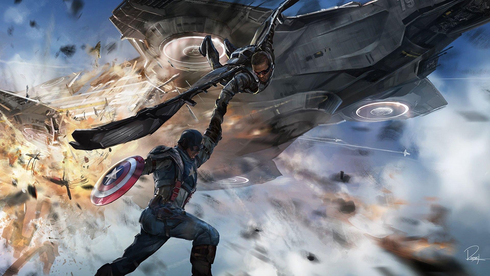 1920x1080 CAPTAIN AMERICA WINTER SOLDIER Action Adventure Sci Fi Superhero, Desktop