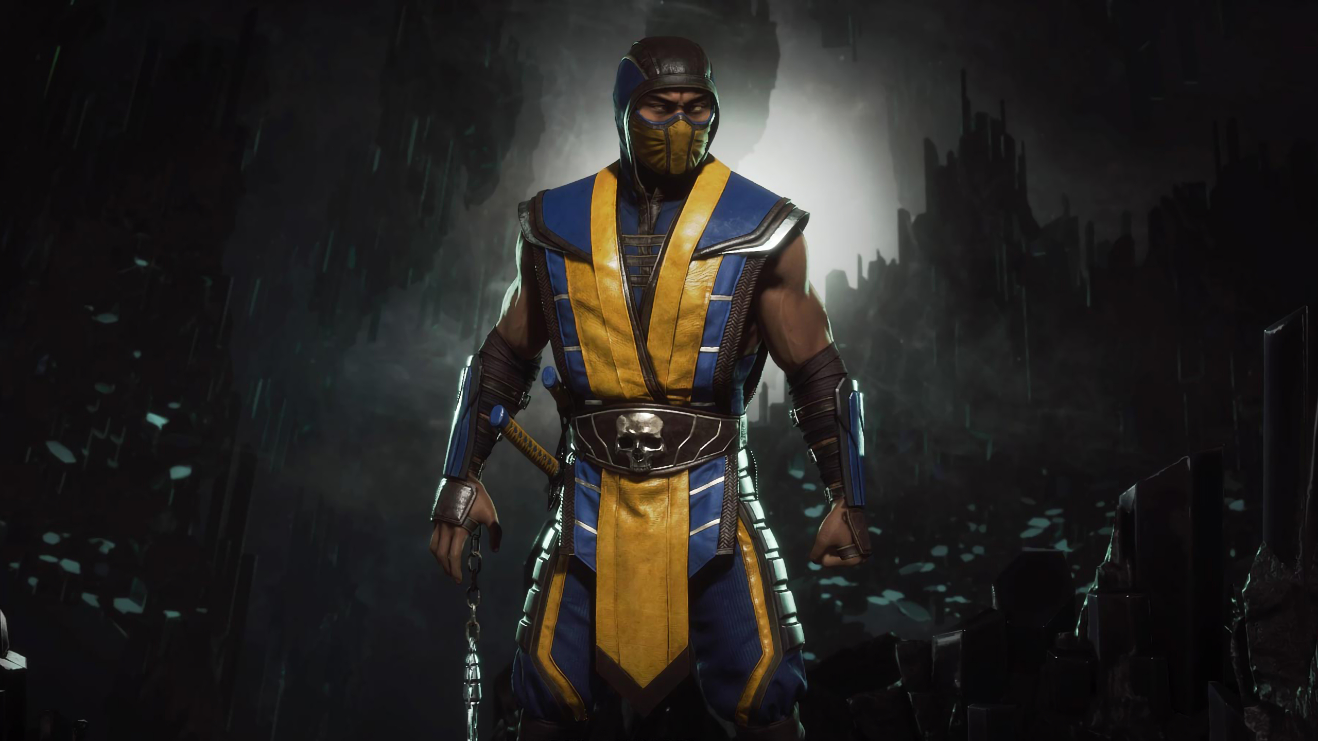 2560x1440 Mortal Kombat 11 Scorpion 4K 1440P Resolution, Desktop