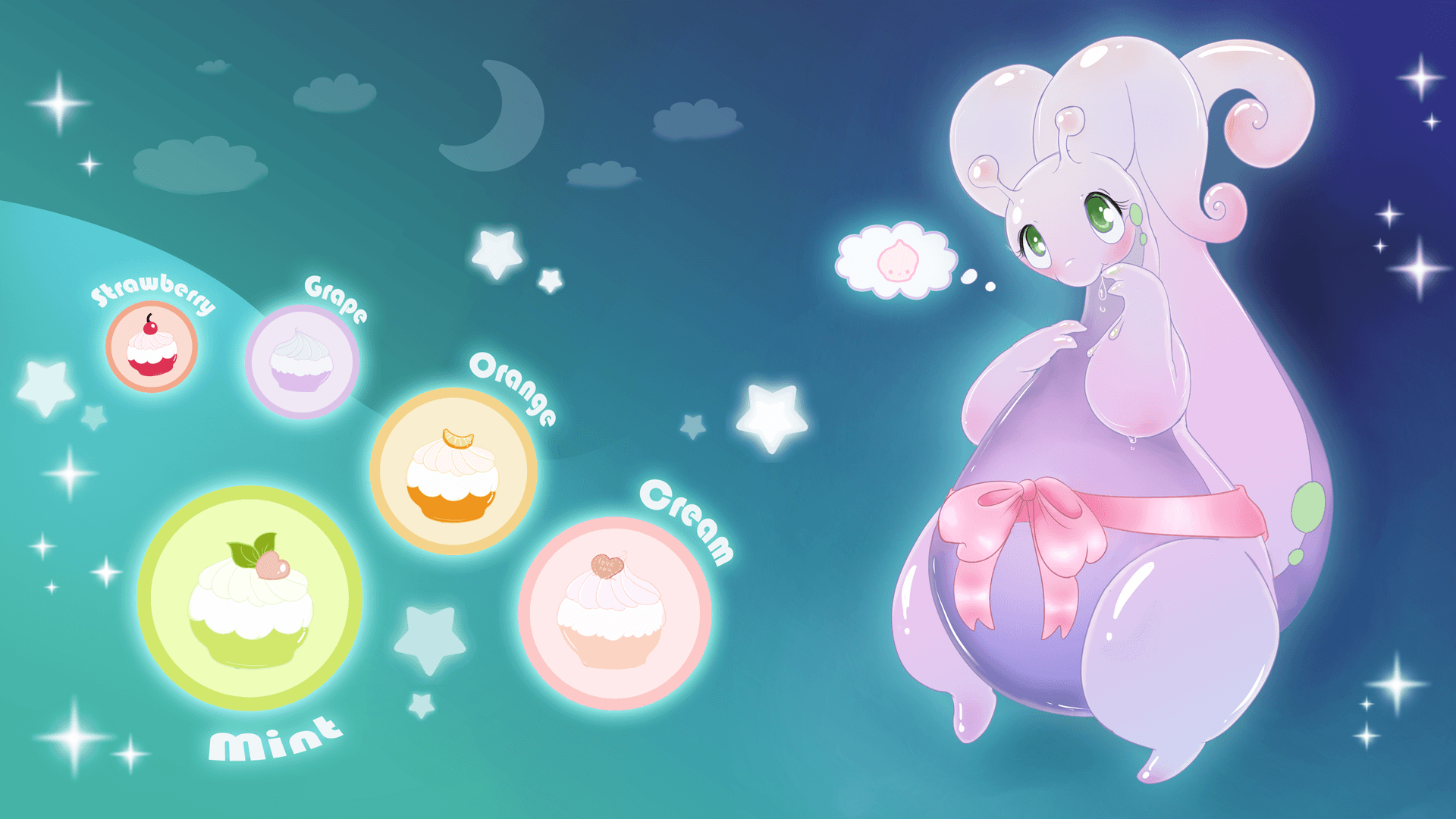 1920x1080 Goodra and PokePuffs ♥ by black_kitty - Fur Affinity [dot] net, Desktop