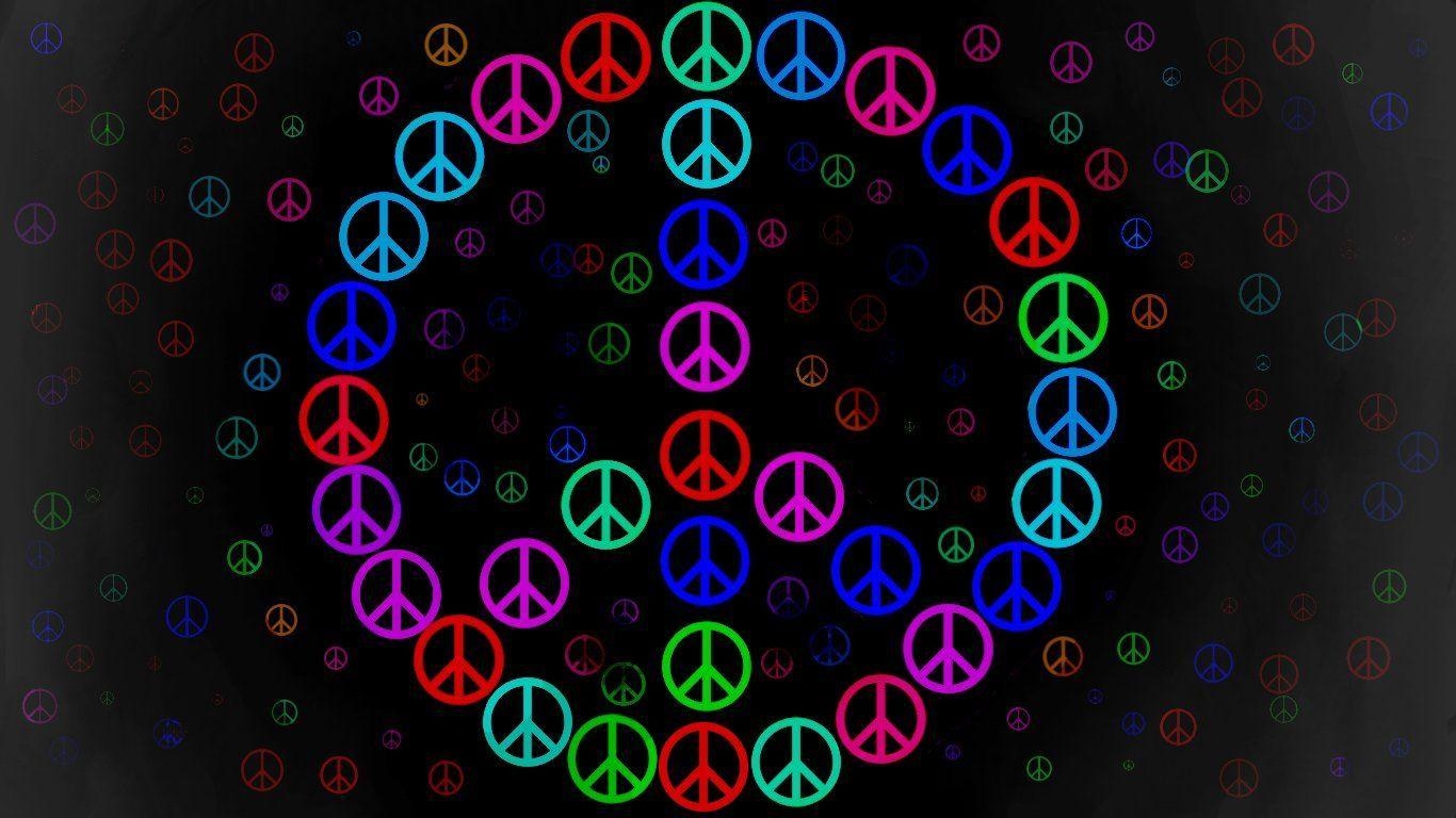 1370x770 Peace Sign Wallpaper  px Free Download ID, Desktop