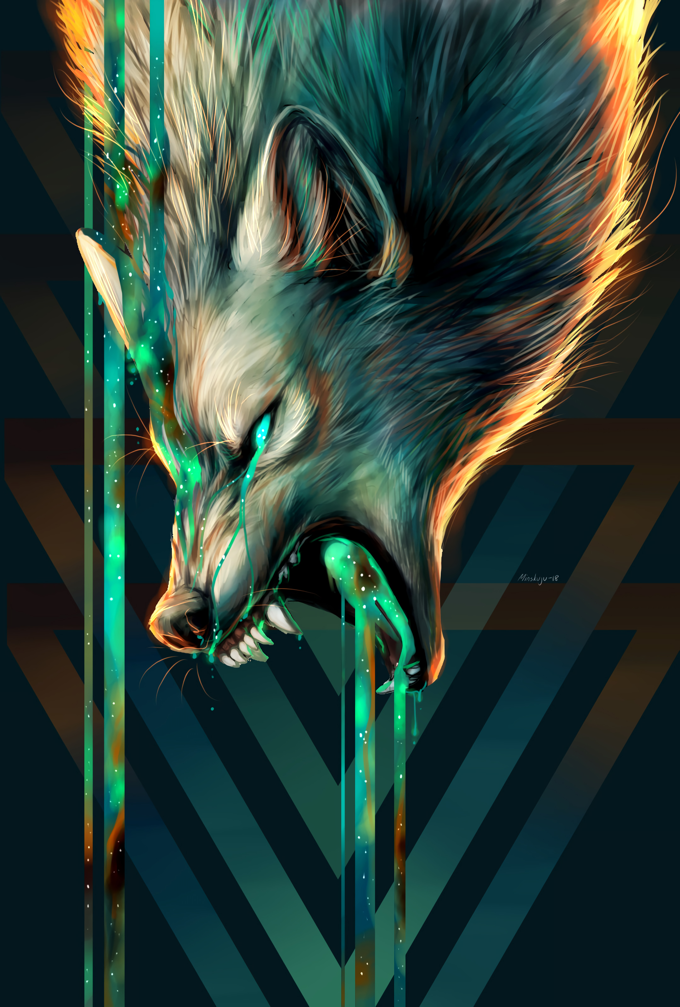 2160x3200 Download Wolf wallpaper for mobile, Phone