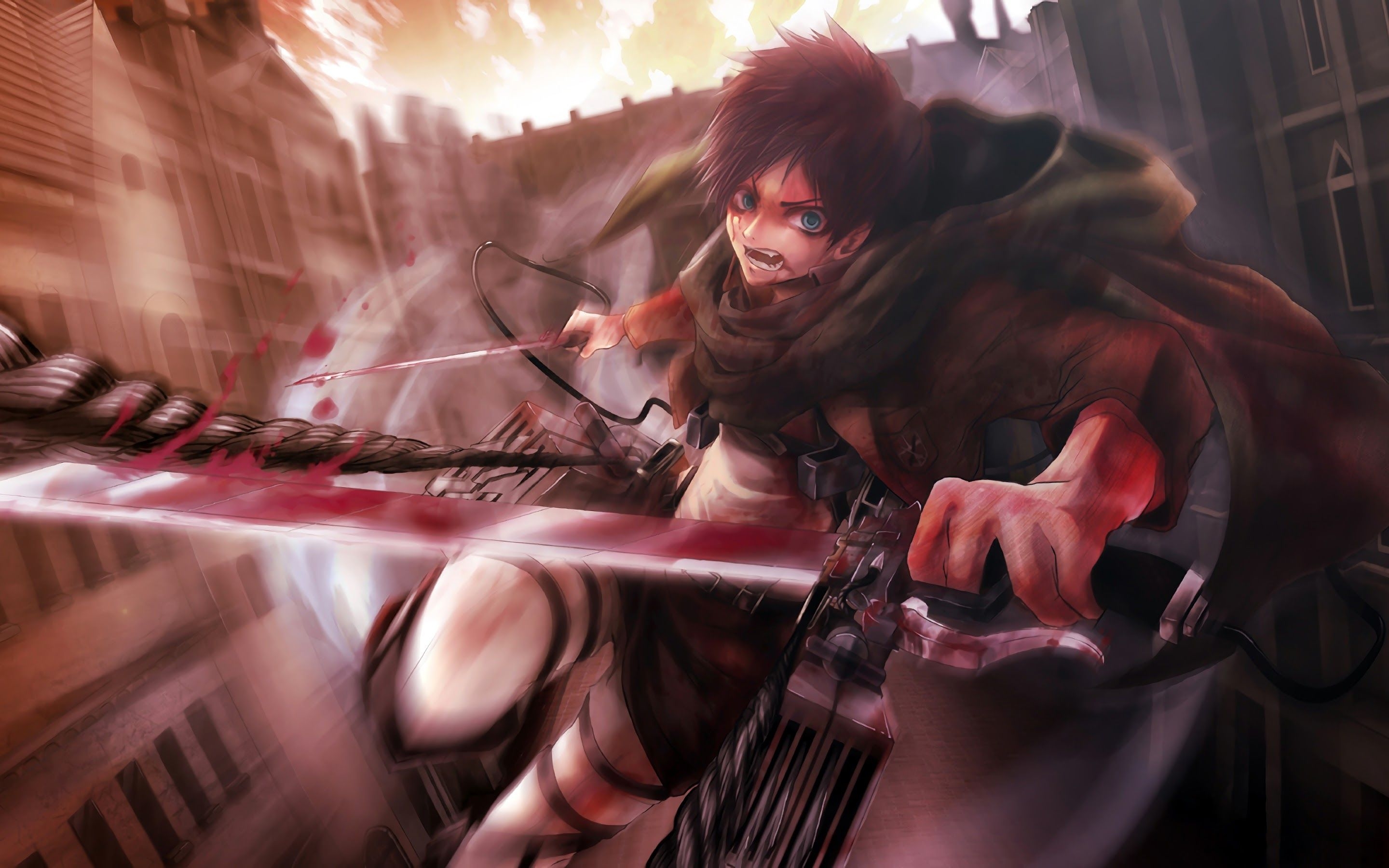 2880x1800 Eren Attack on Titan 4K Wallpaper, Desktop