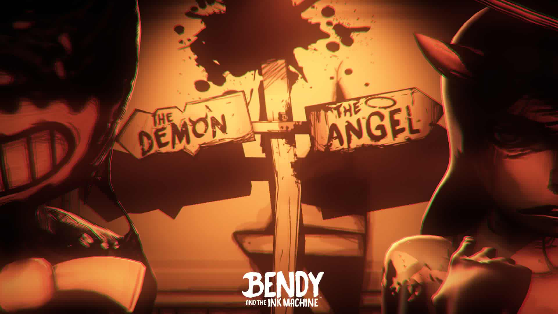 1920x1080 Bendy And The Ink Machine Logo Wallpaper, Desktop