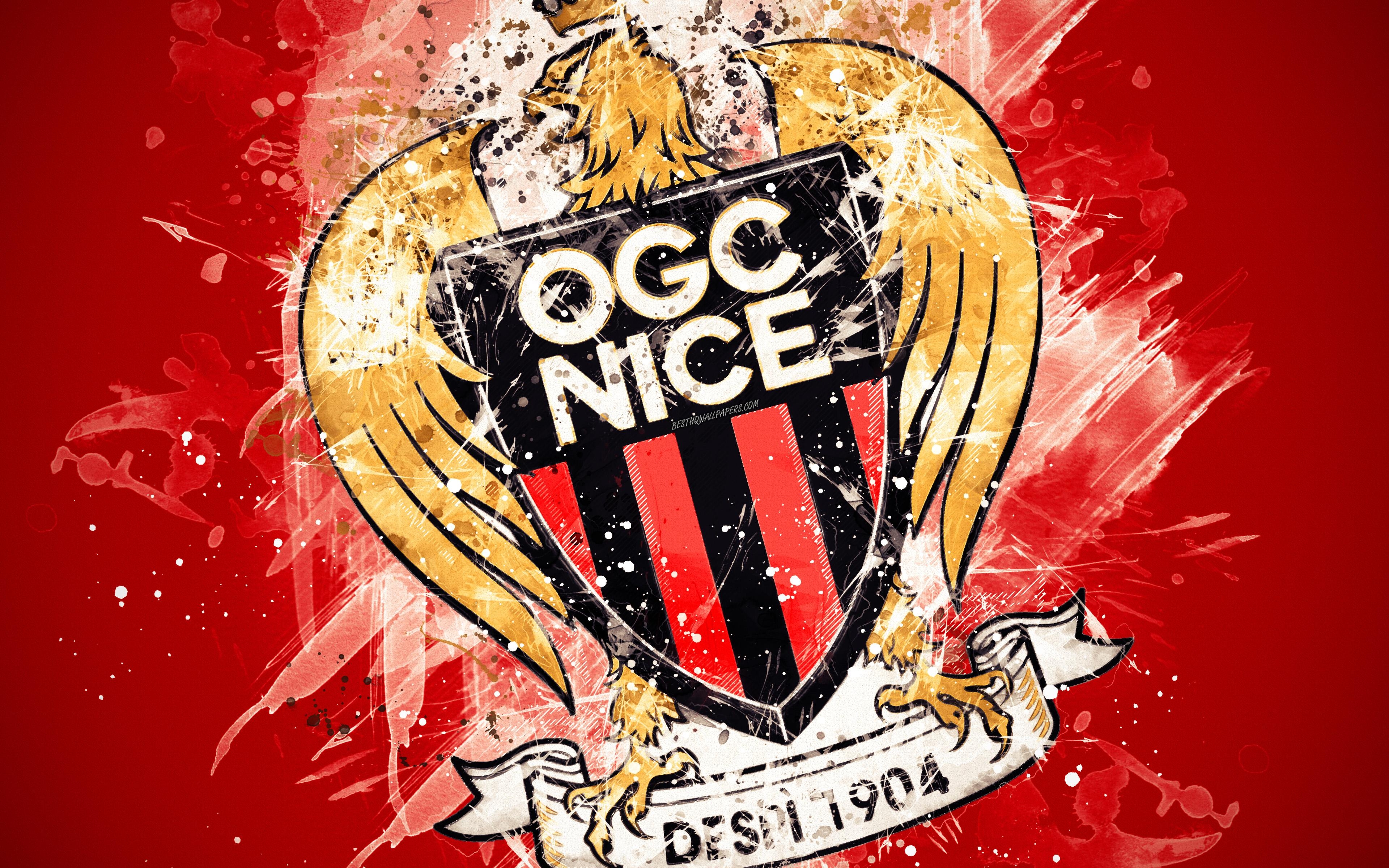 3840x2400 Download wallpaper OGC Nice, 4k, paint art, creative, French, Desktop