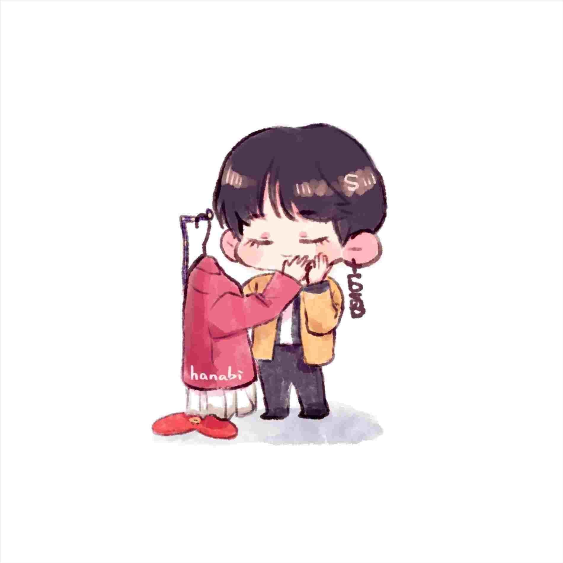 1900x1900 Bts Cute Drawings V, Phone