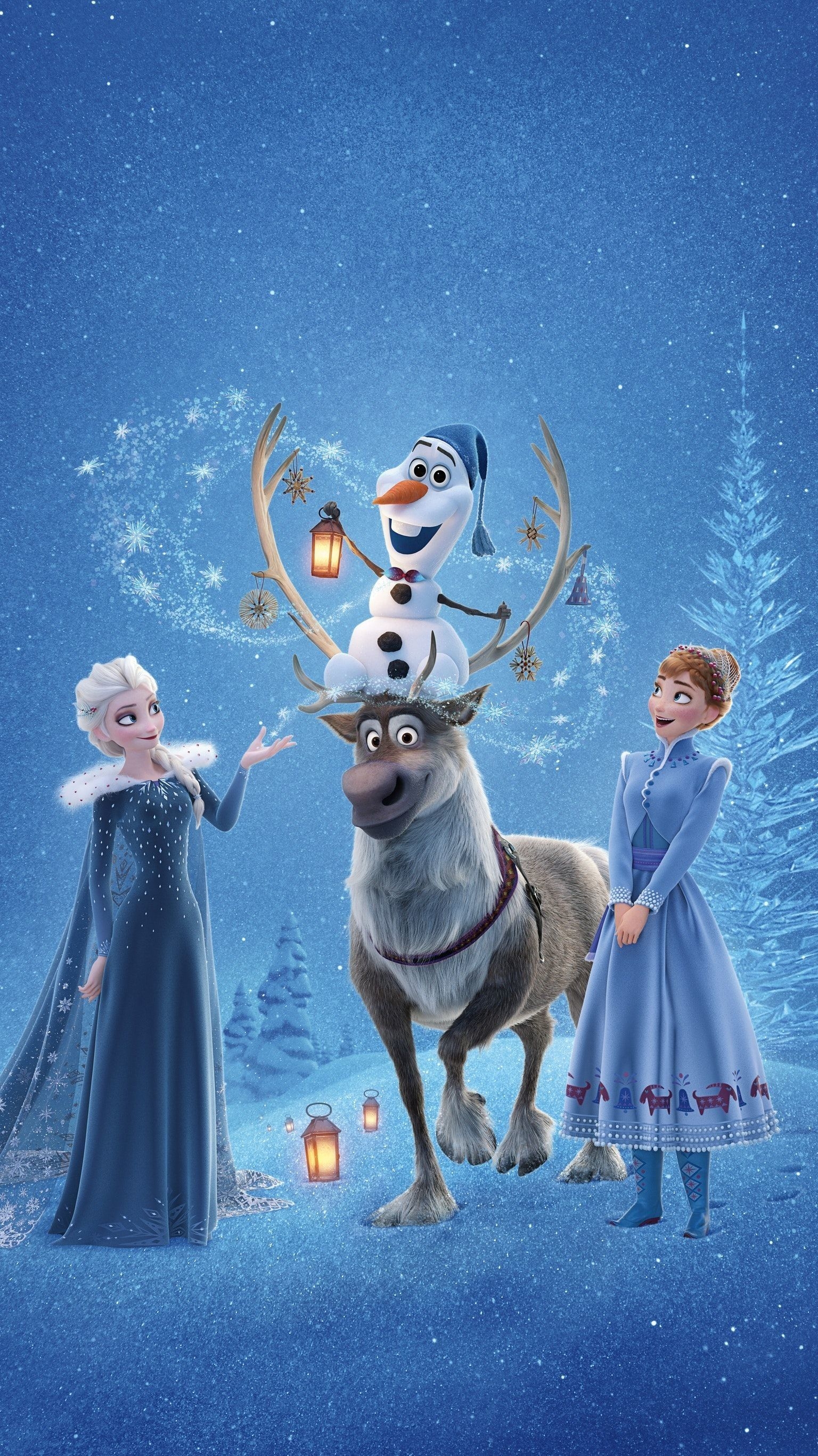 1540x2740 Frozen Christmas Wallpaper Free Frozen Christmas Background, Phone