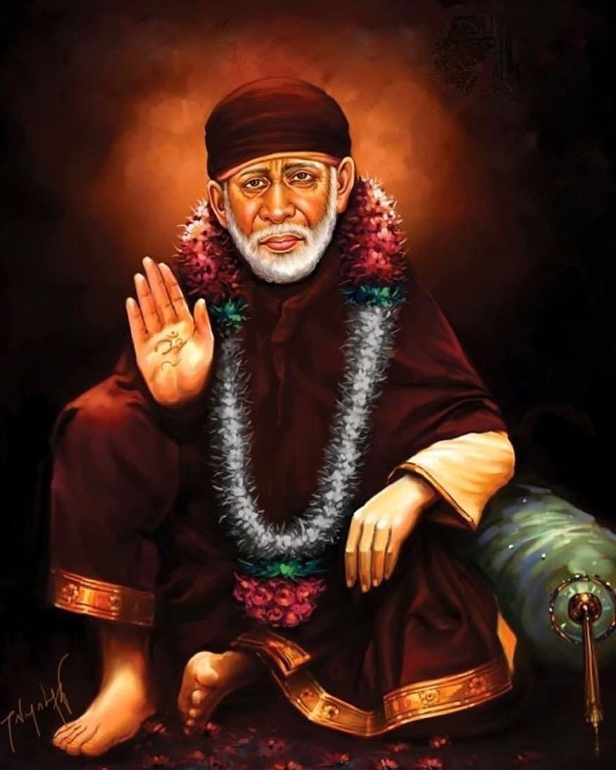 880x1100 Sai baba wallpaper, Phone