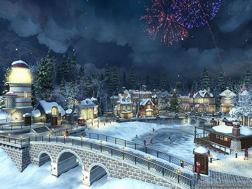 1030x770 Christmas Village Background 3264 Wallpaper. Wallver, Desktop