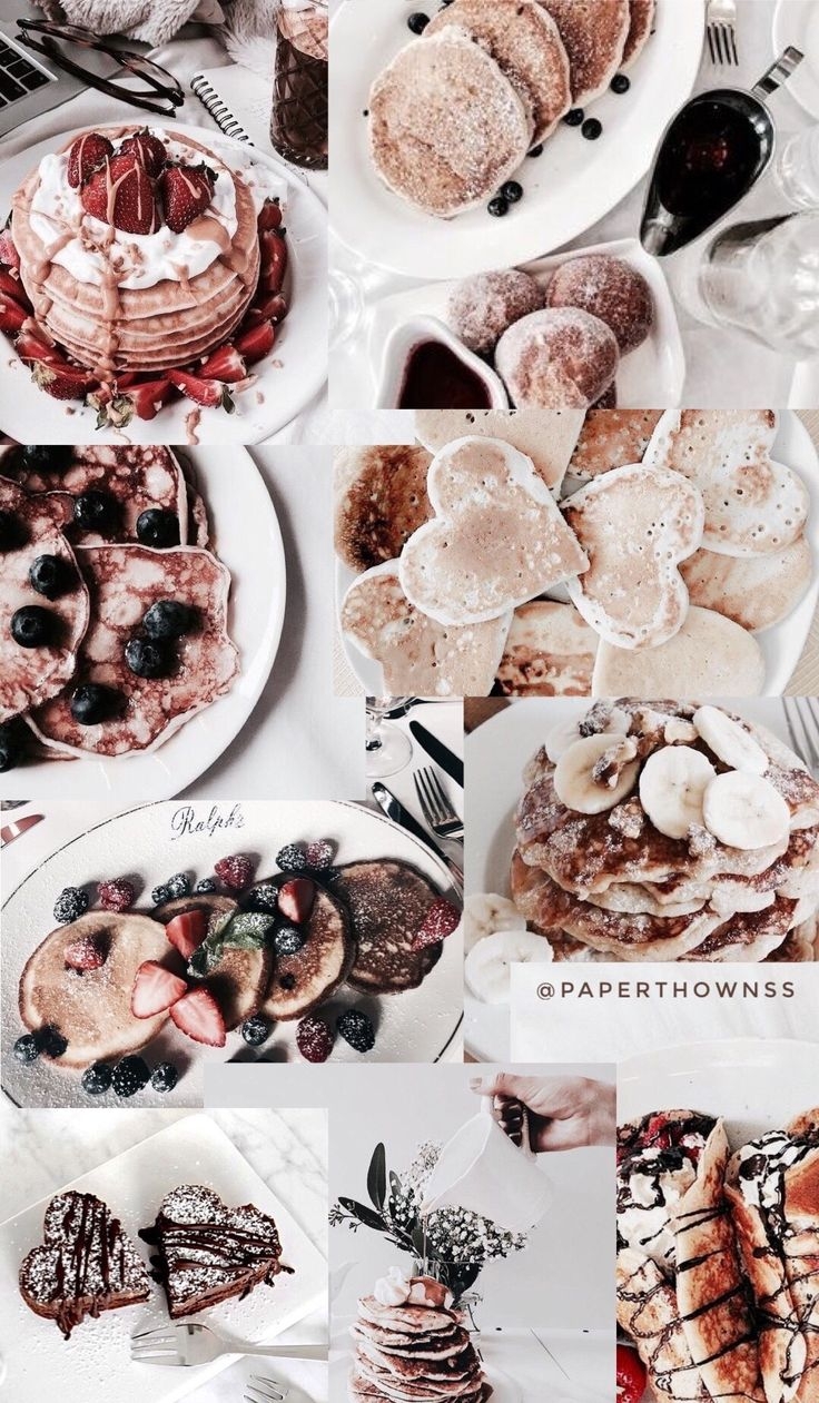 740x1270 Pancake Collage Wallpaper. Cake Lover, Food, Food Photography, Phone