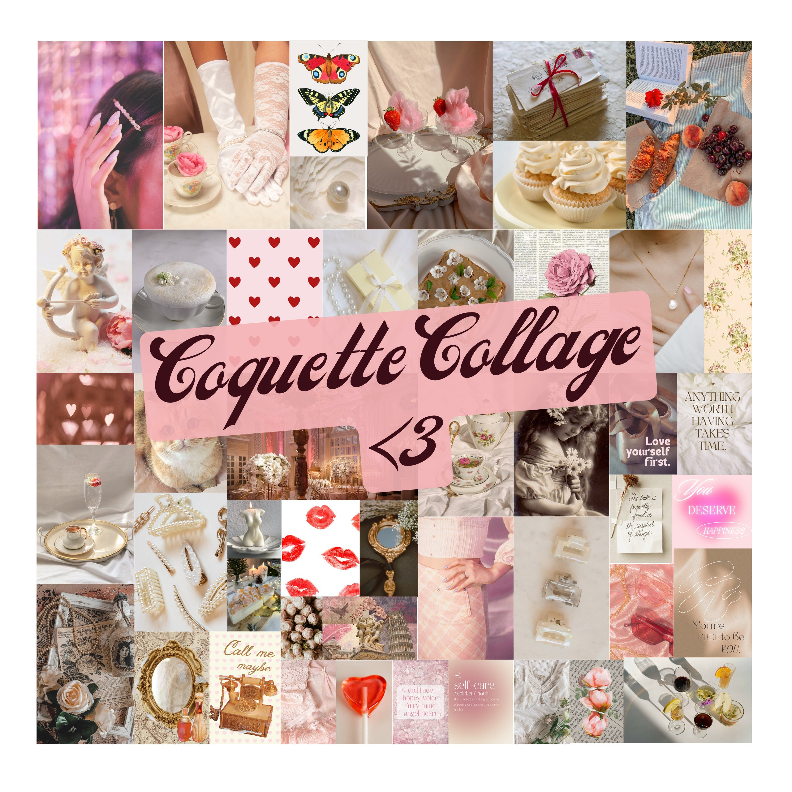 2560x2560 Coquette Aesthetic Wall Prints Image Coquette Room Decor, Phone