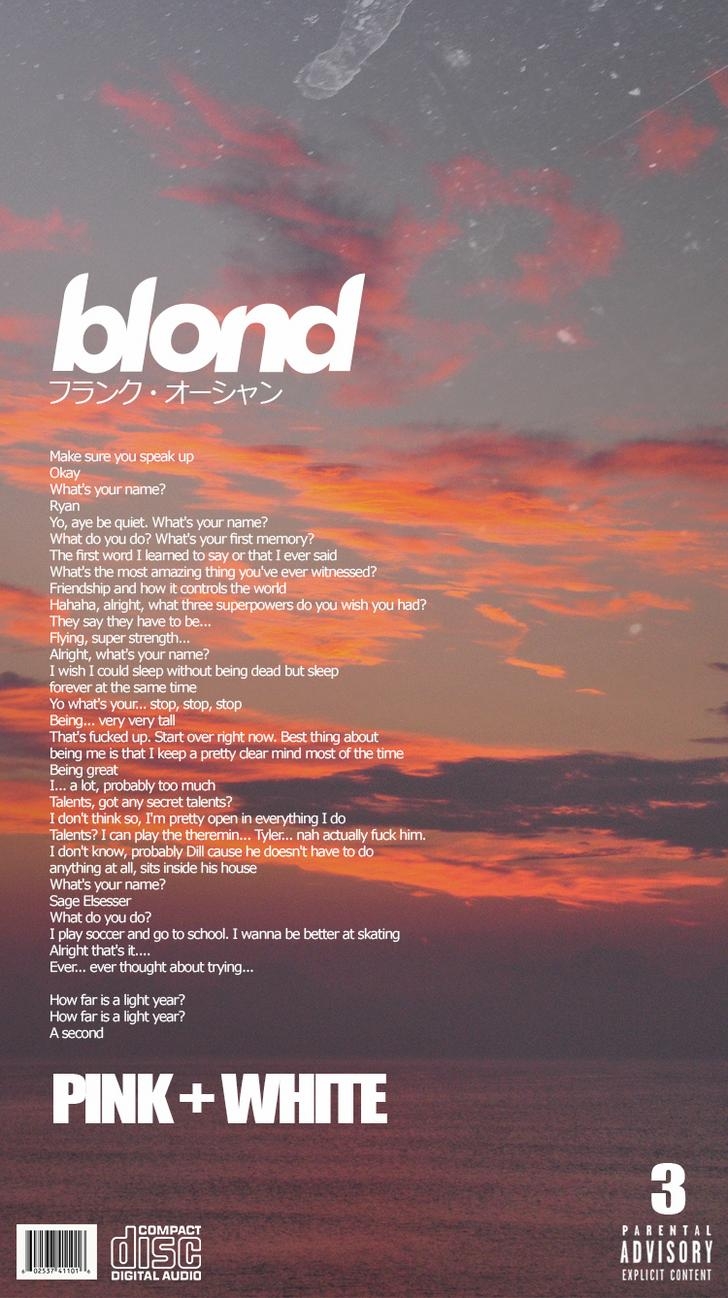 730x1300 Blonde Alternative Song Covers (Phone Wallpaper) on Inspirationde, Phone