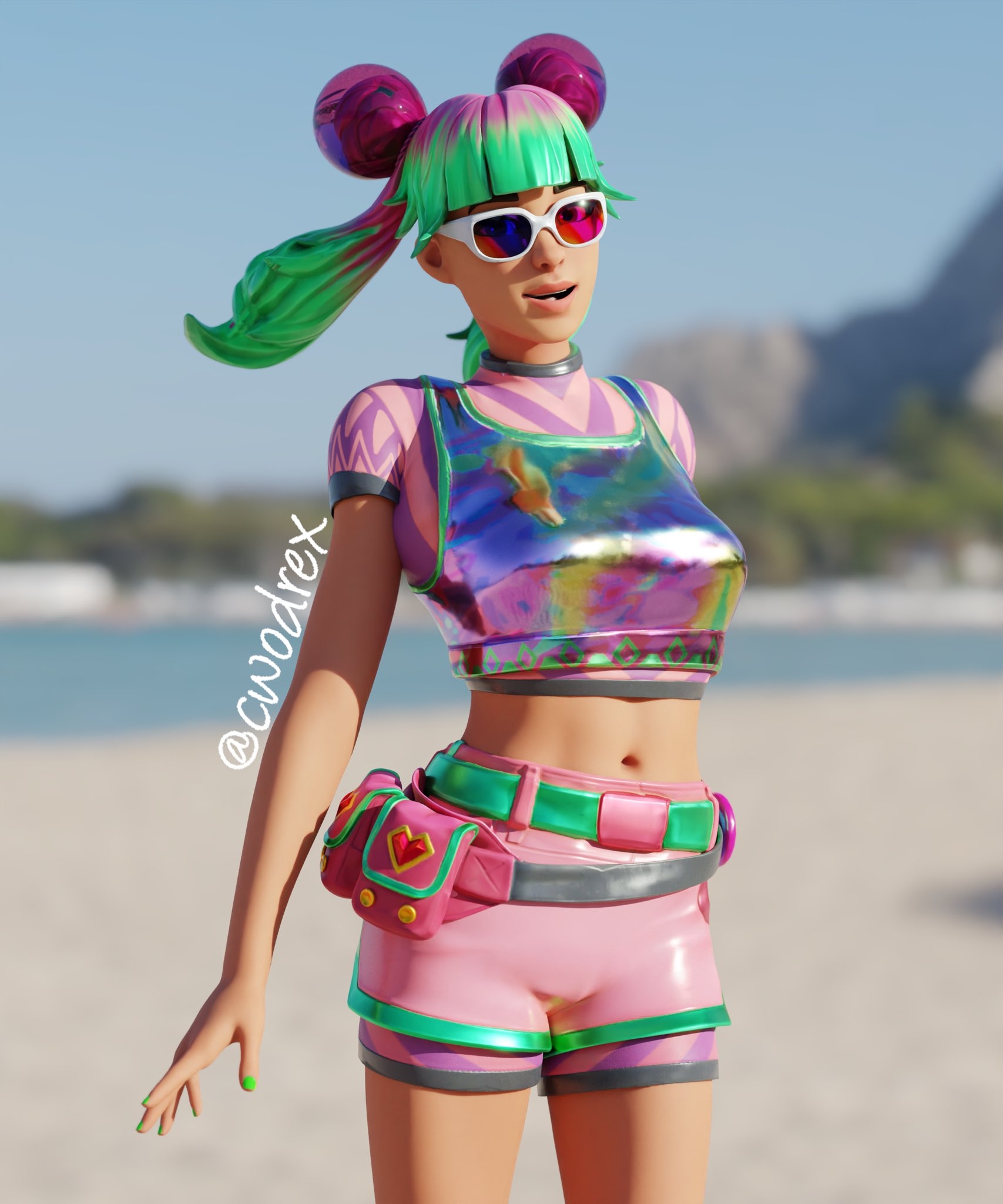 1710x2050 Tropical Punch Zoey Fortnite wallpaper, Phone