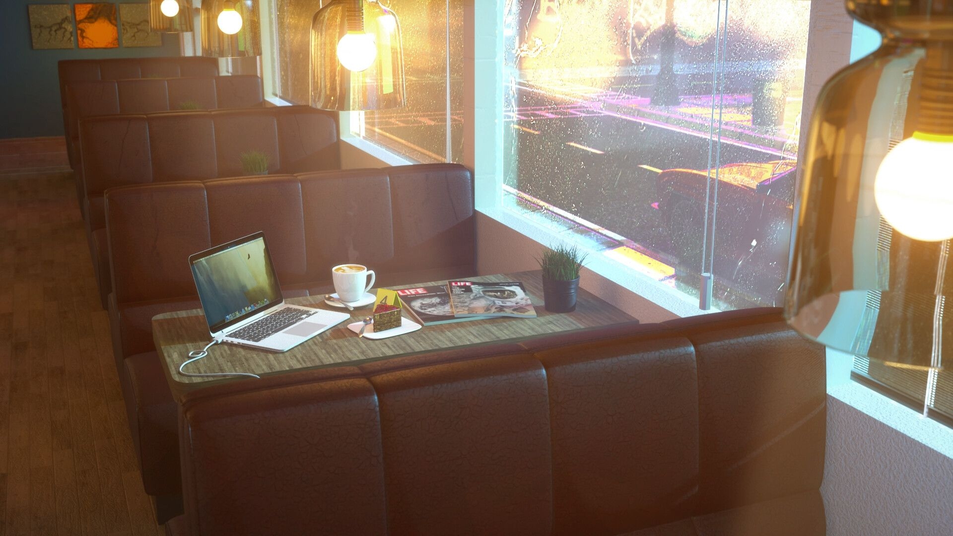 1920x1080 A Coffee Shop Lo FI, Fajar Fazriansyah, Desktop