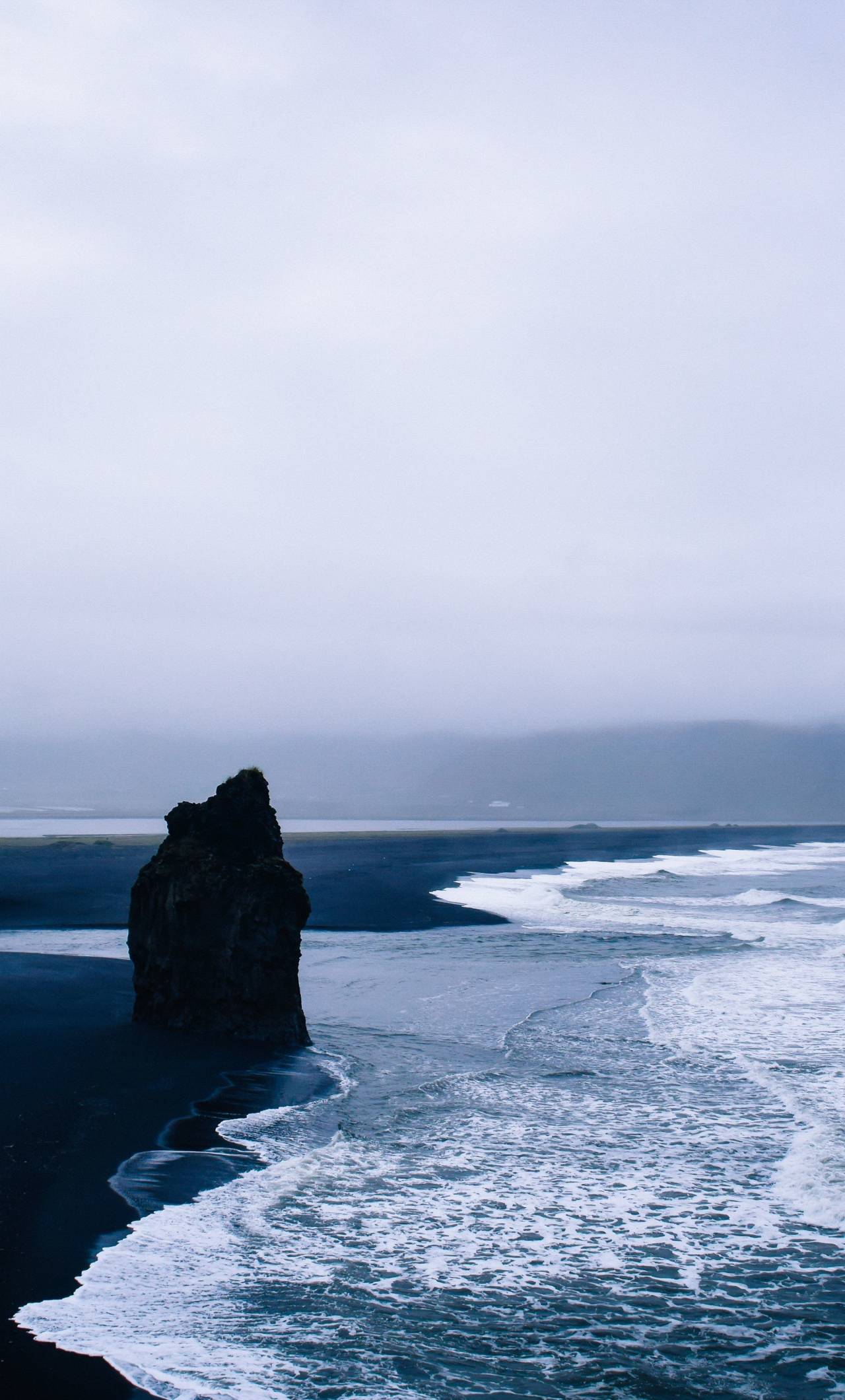 1280x2120 Download Wallpaper  Beach, Blue Dark, Sea Waves, Sea, Nature, Iceland, Iphone 6 Plus,  HD Background, 18362, Phone