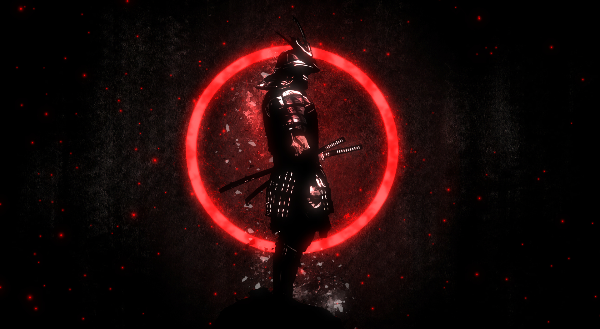 1920x1060 Neon Red Samurai 4k live wallpaper [DOWNLOAD FREE], Desktop