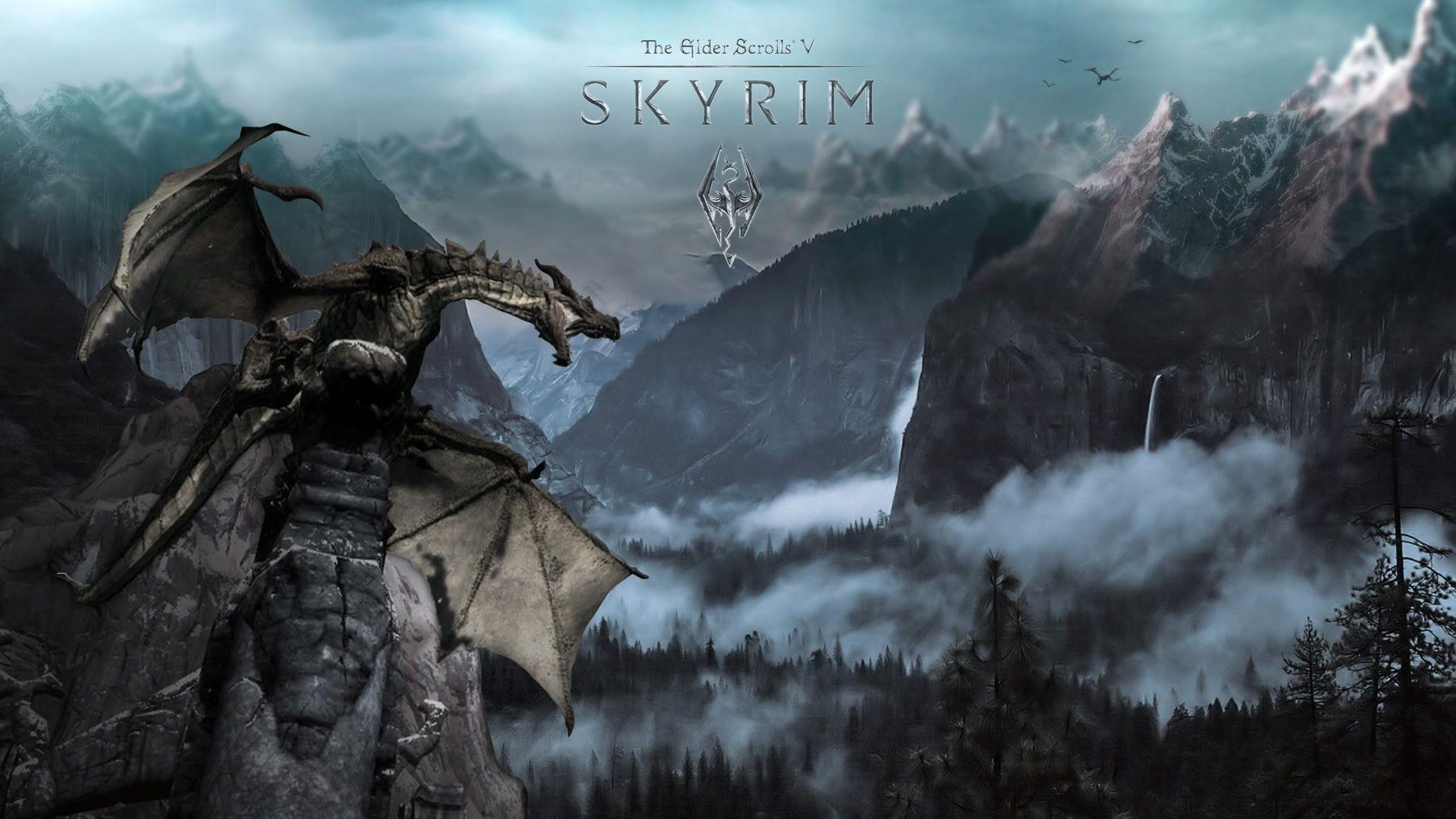 1920x1080 Dragon Skyrim Wallpaper HD, Desktop