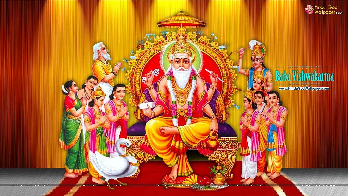 1370x770 Free Vishwakarma Puja Wallpaper download for desktop and HD, Desktop