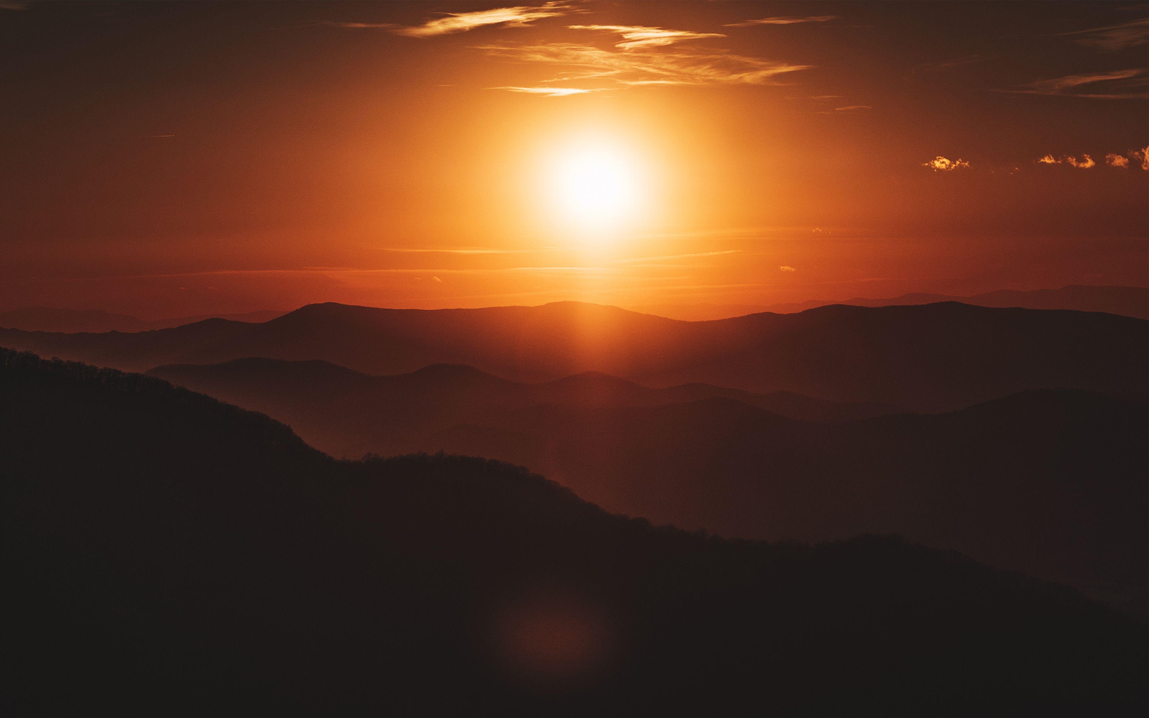 3840x2400 Shenandoah National Park Sunset 4K Wallpaper, Desktop