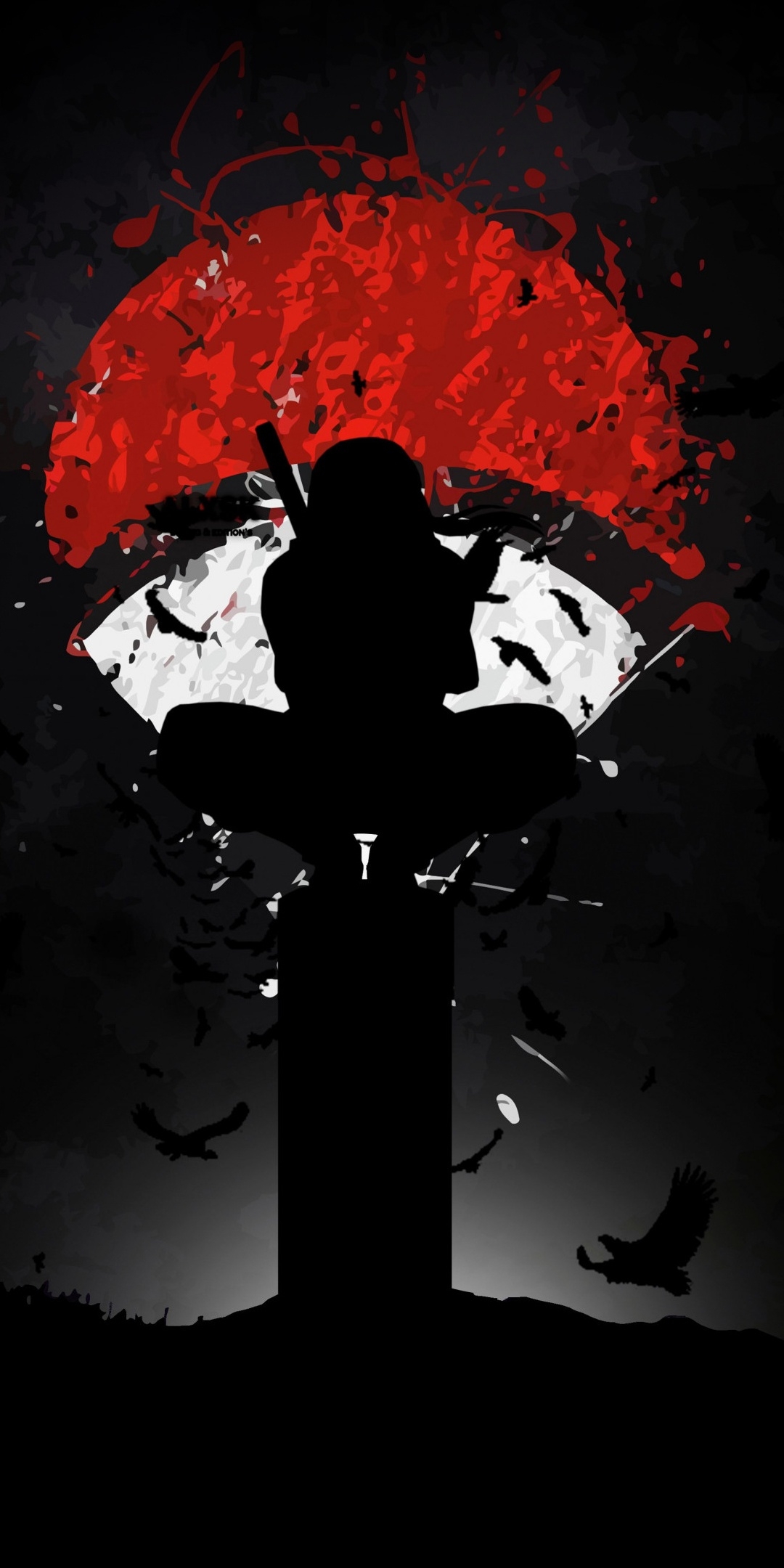 1080x2160 Itachi Uchiha Wallpaper 4K, AMOLED, Phone