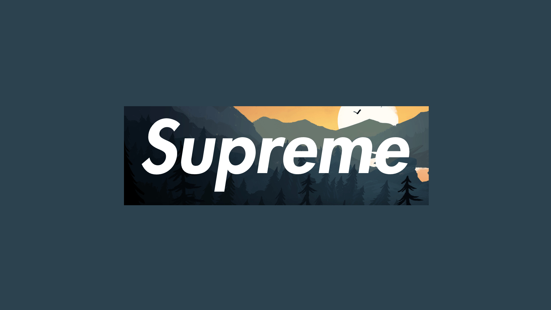 1920x1080 Supreme x Firewatch. WALLPAPERS. Supreme, Desktop