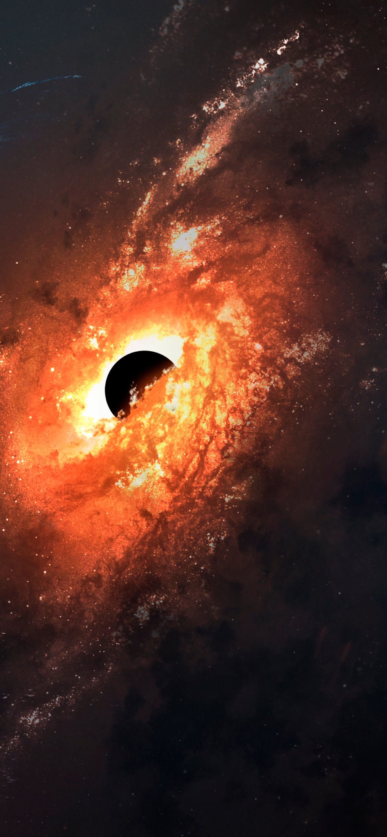 1290x2780 Black hole Wallpaper 4K, Astronaut, Space, Phone