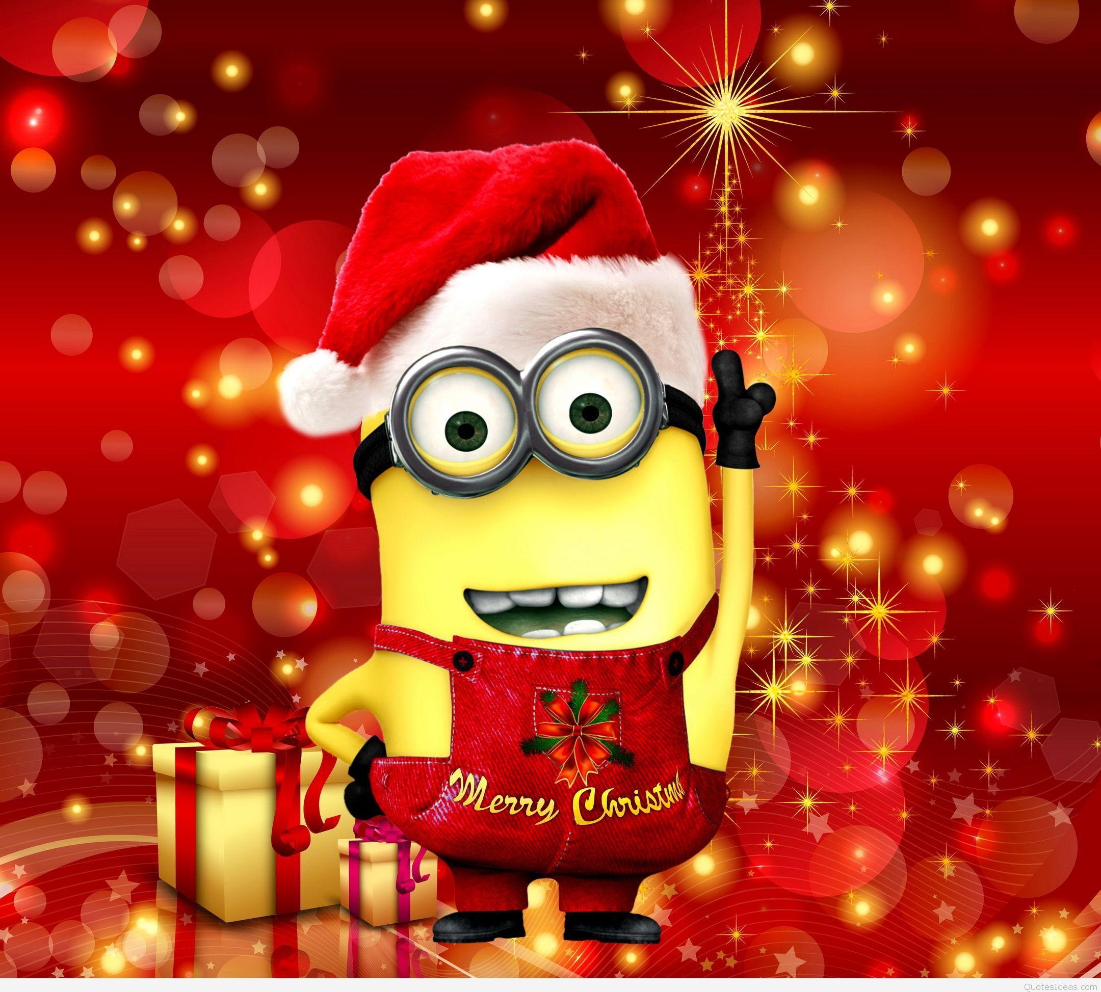 2160x1950 Funny Minion Merry Christmas Wallpaper & Sayings, Desktop