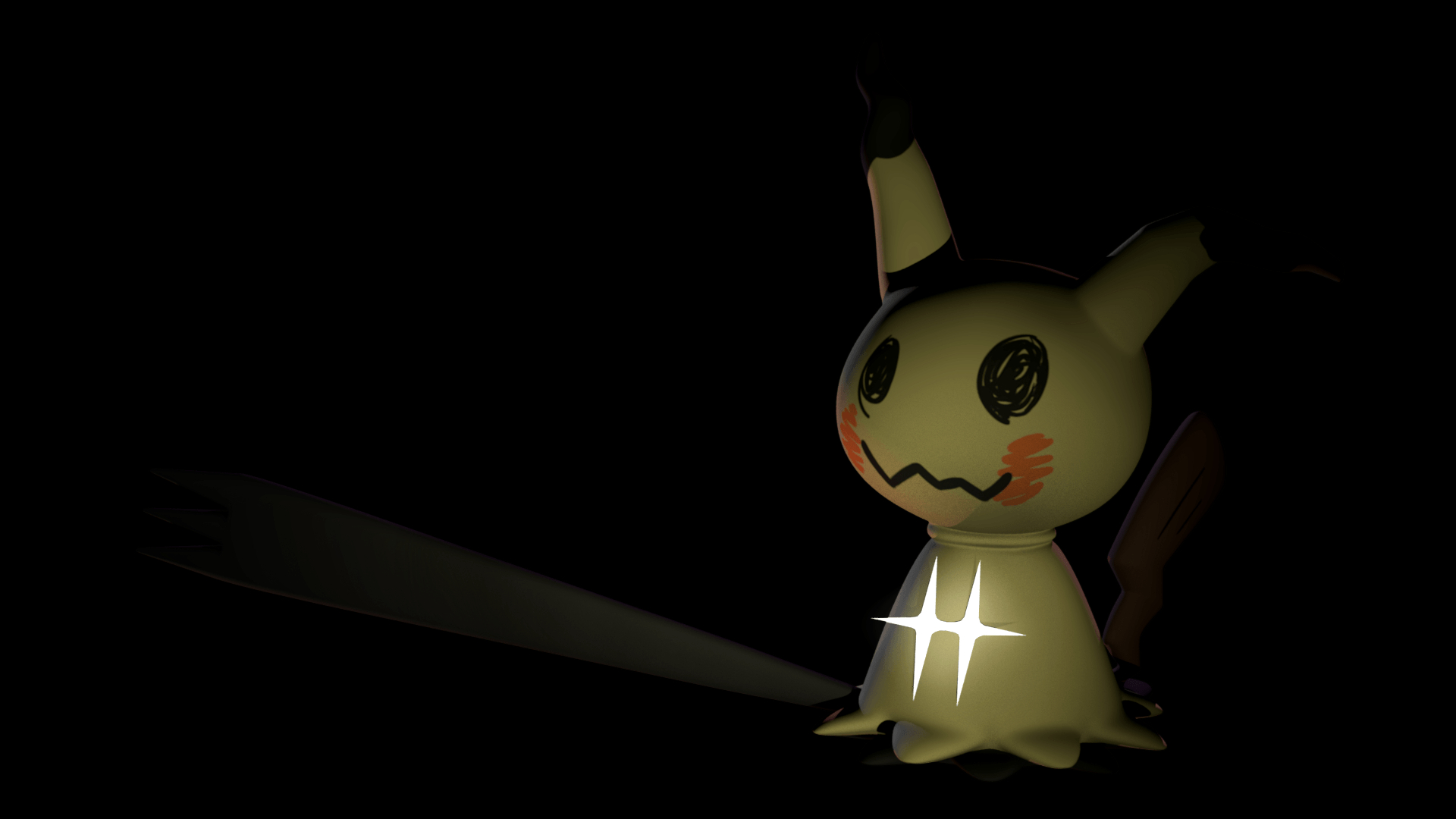 1920x1080 3D Mimikyu WiP, Desktop