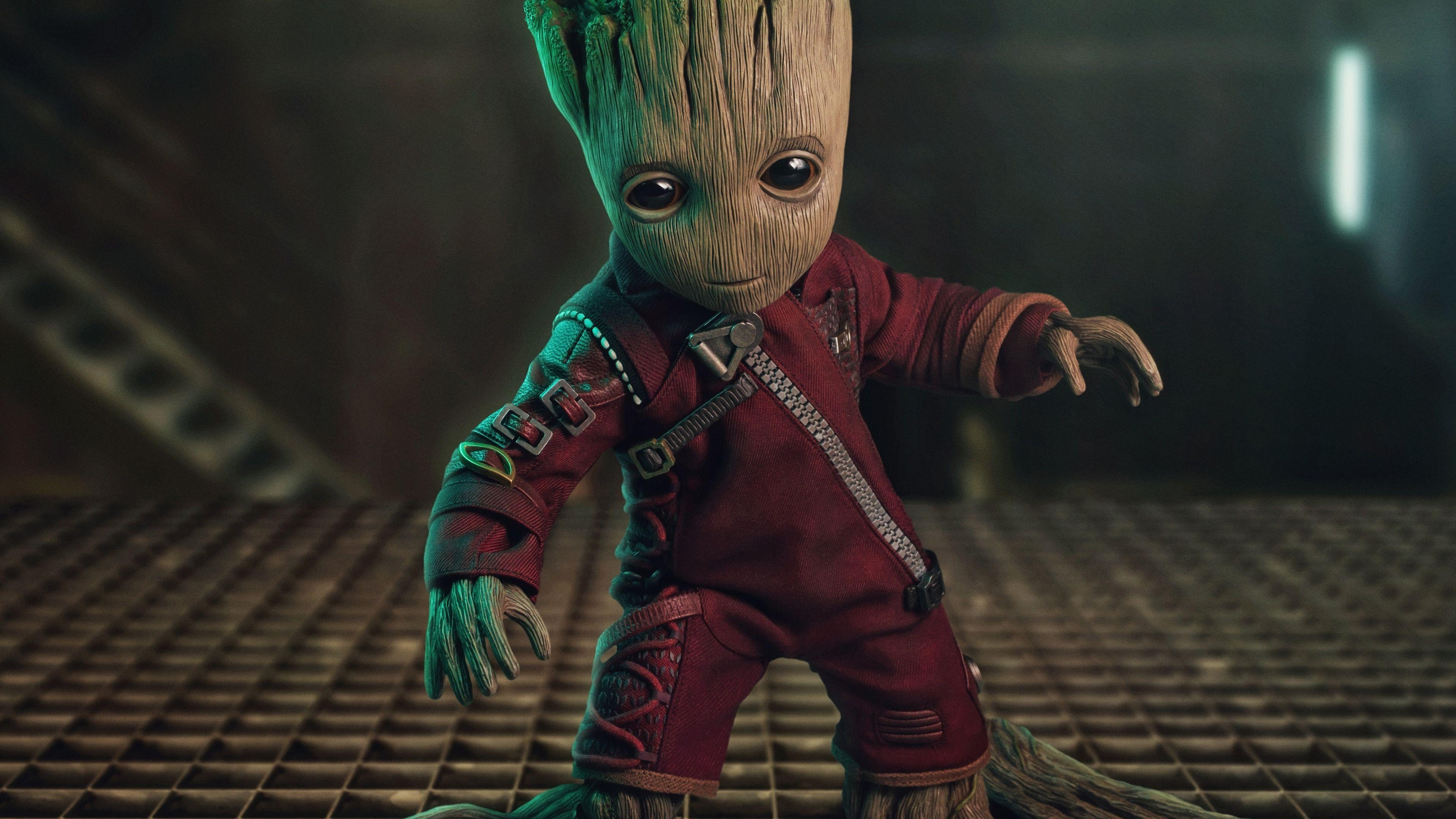 3840x2160 Baby Groot 5k Superheroes Wallpaper, Hd Wallpaper, Groot, Desktop