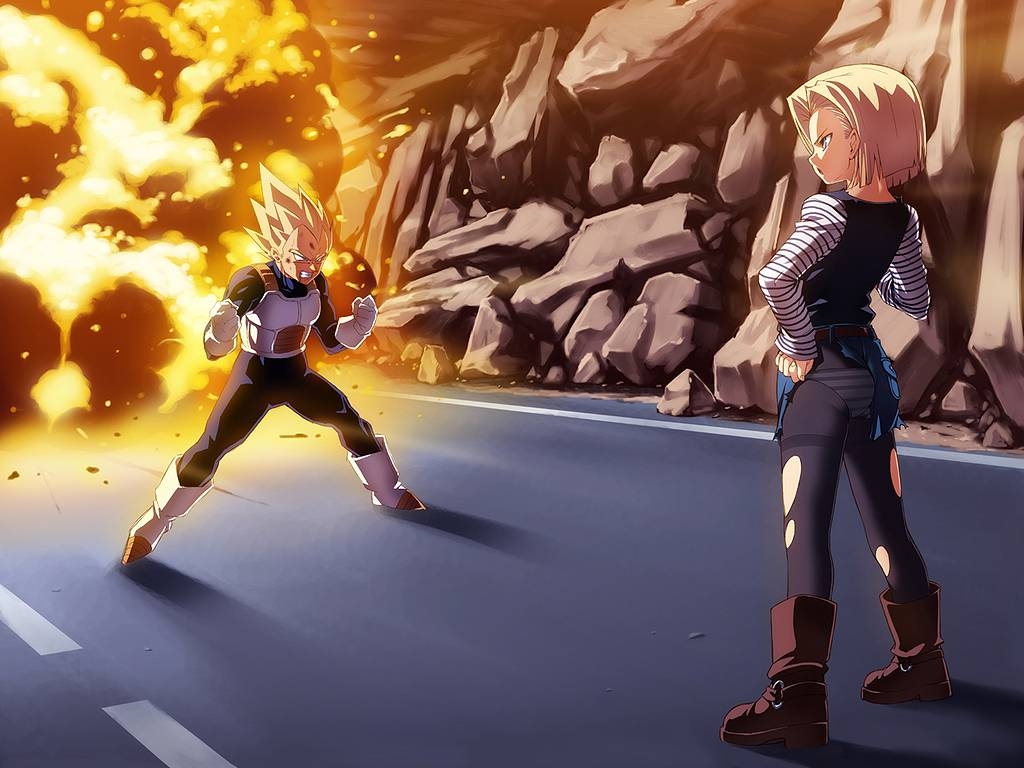 1030x770 Free download Android 18 Vs Vegeta DragonBall z Wallpaper, Desktop