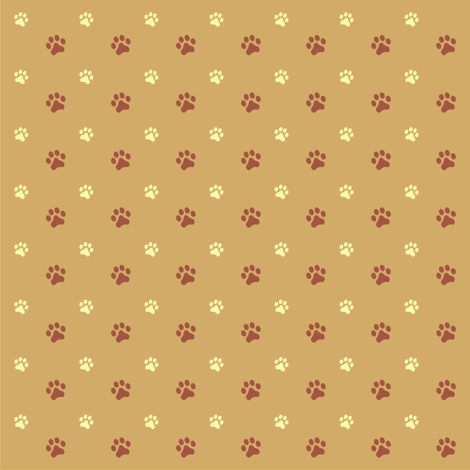 1600x1600 Pink Paw Print Wallpaper, Phone