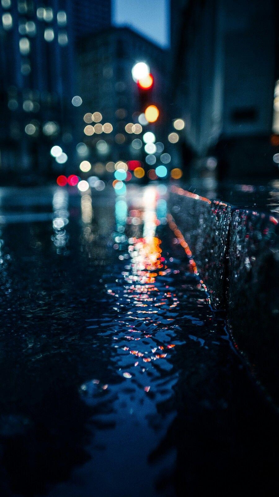 900x1600 Wallpaper for Android and iPhone. Rain, city, light. Rain wallpaper, Wallpaper tumblr lockscreen, Photography ebooks, Phone