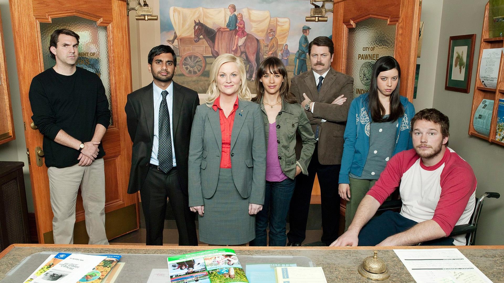 1920x1080 HD Parks and Recreation cast members Wallpaper. Download Free, Desktop