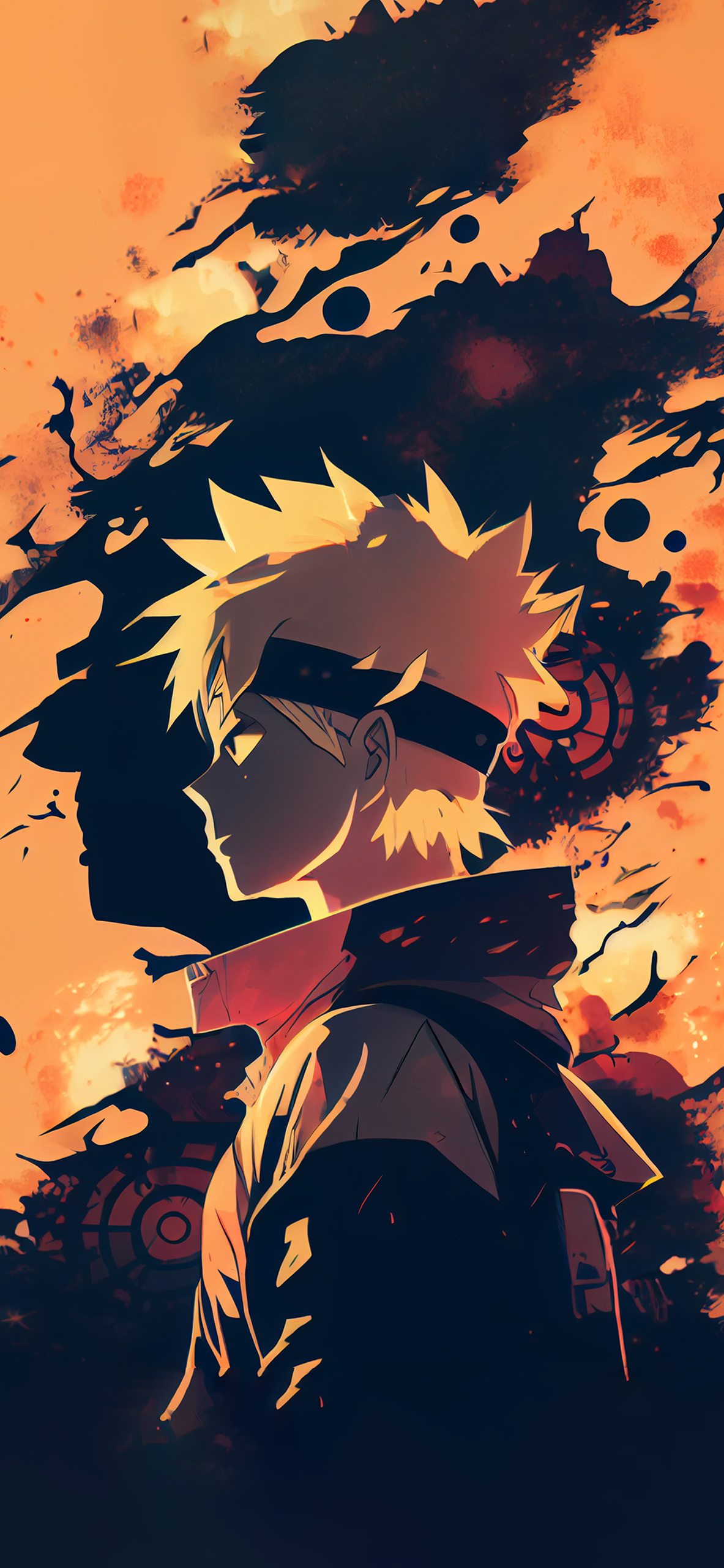 1190x2560 Aesthetic Naruto Orange Wallpaper Wallpaper for iPhone, Phone