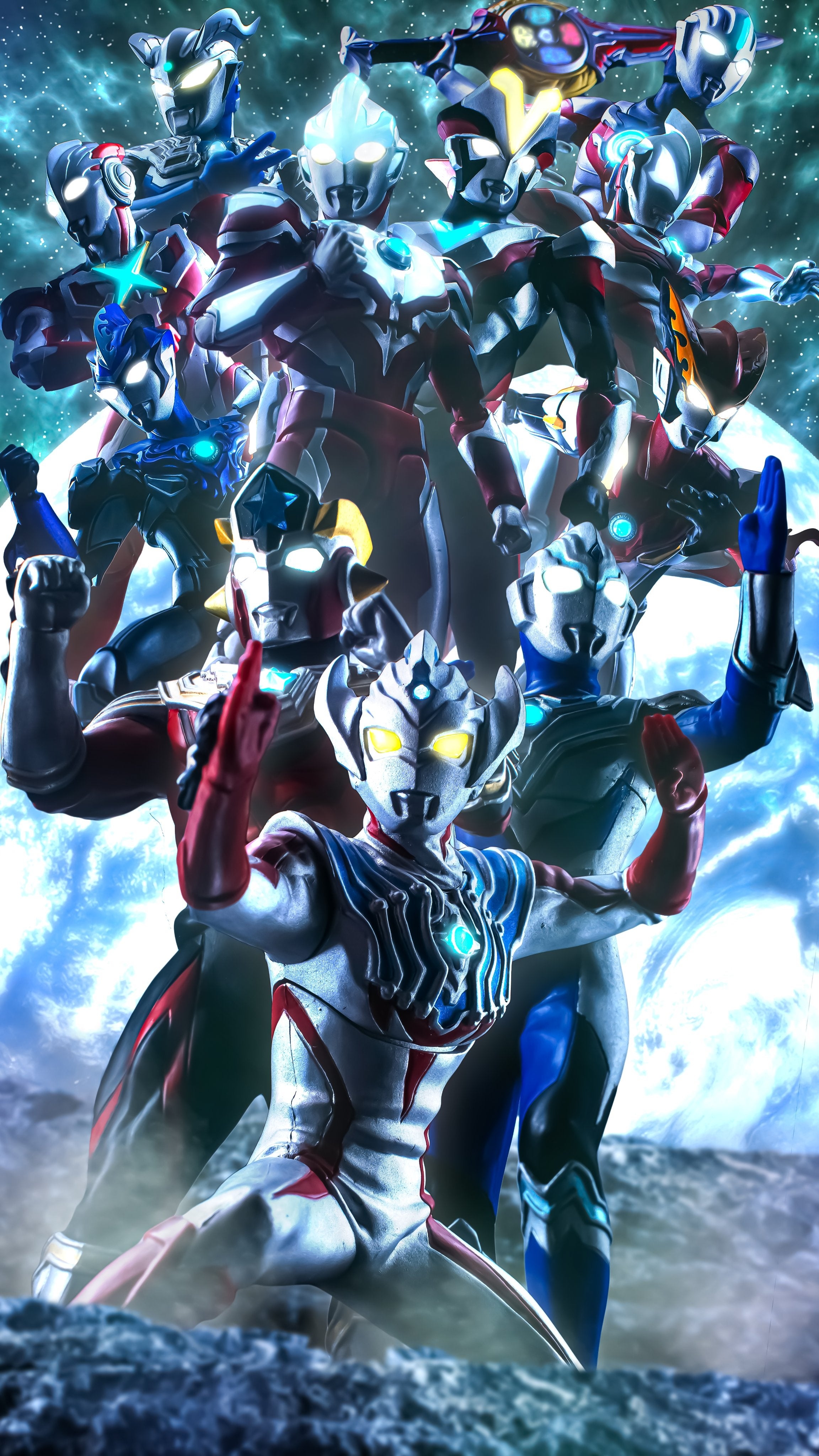 2310x4100 New Generation Wallpaper for the New Year [ on Twitter]: Ultraman, Phone