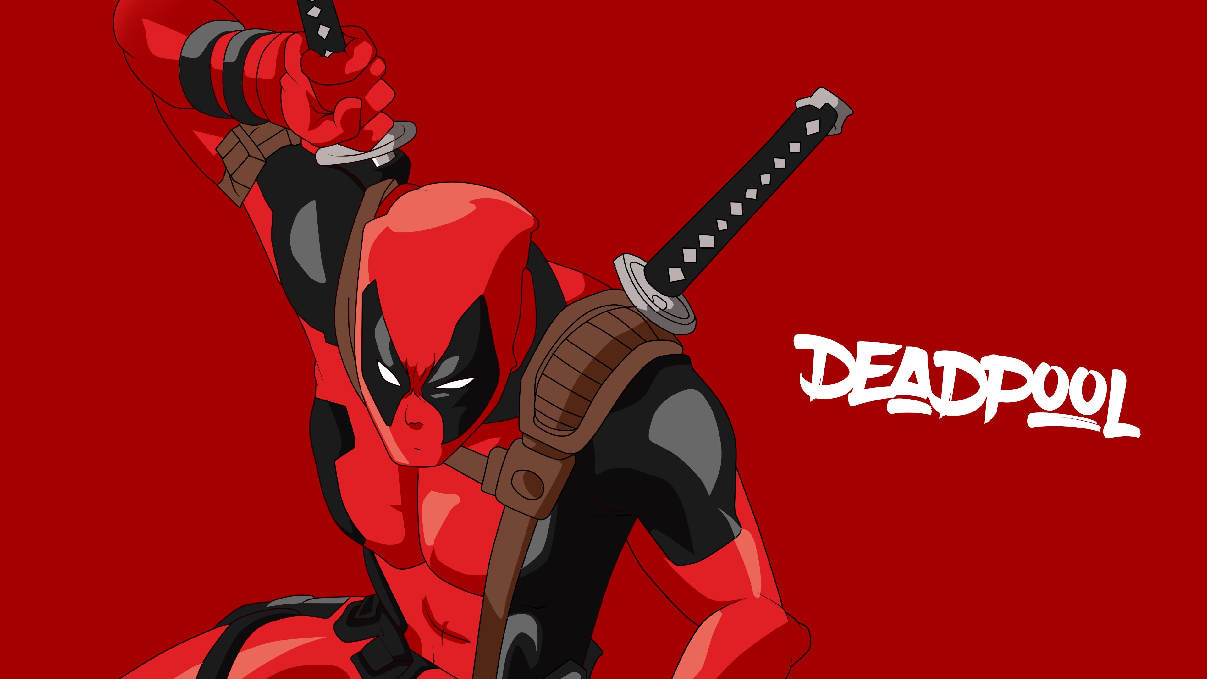 3840x2160 Deadpool Minimal Artwork 4K Wallpaper, Desktop