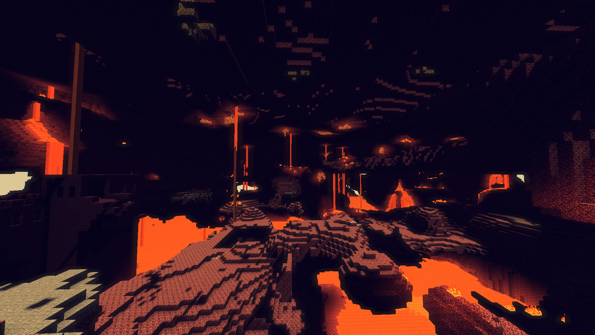 1920x1080 Minecraft, Lava, Water, Sun, Sea Wallpaper HD / Desktop and Mobile Background, Desktop