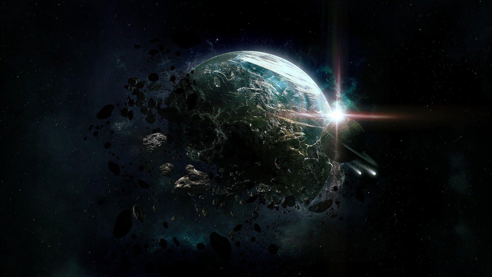 1920x1080 Exploding planet Wallpaper #, Desktop