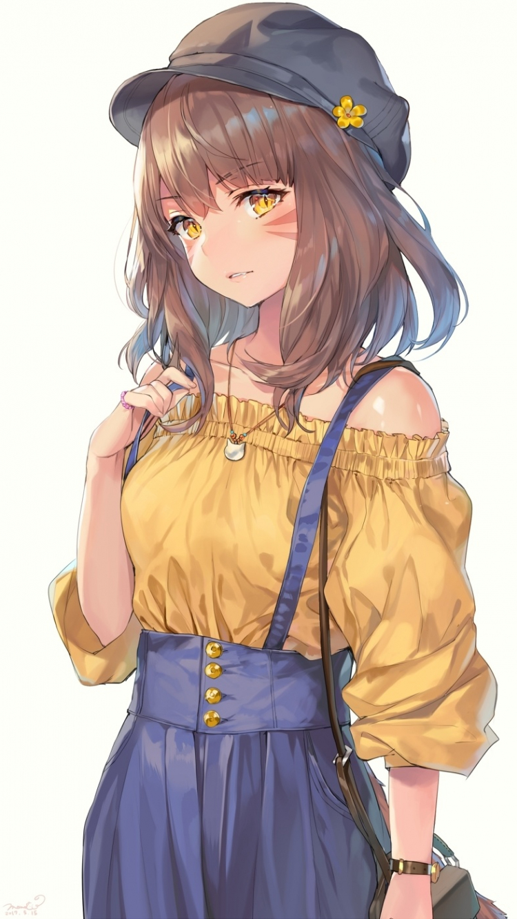 750x1340 Download  wallpaper yellow eyes, anime, cute, miqo'te, final fantasy, iphone iphone  HD image, background, 15777, Phone