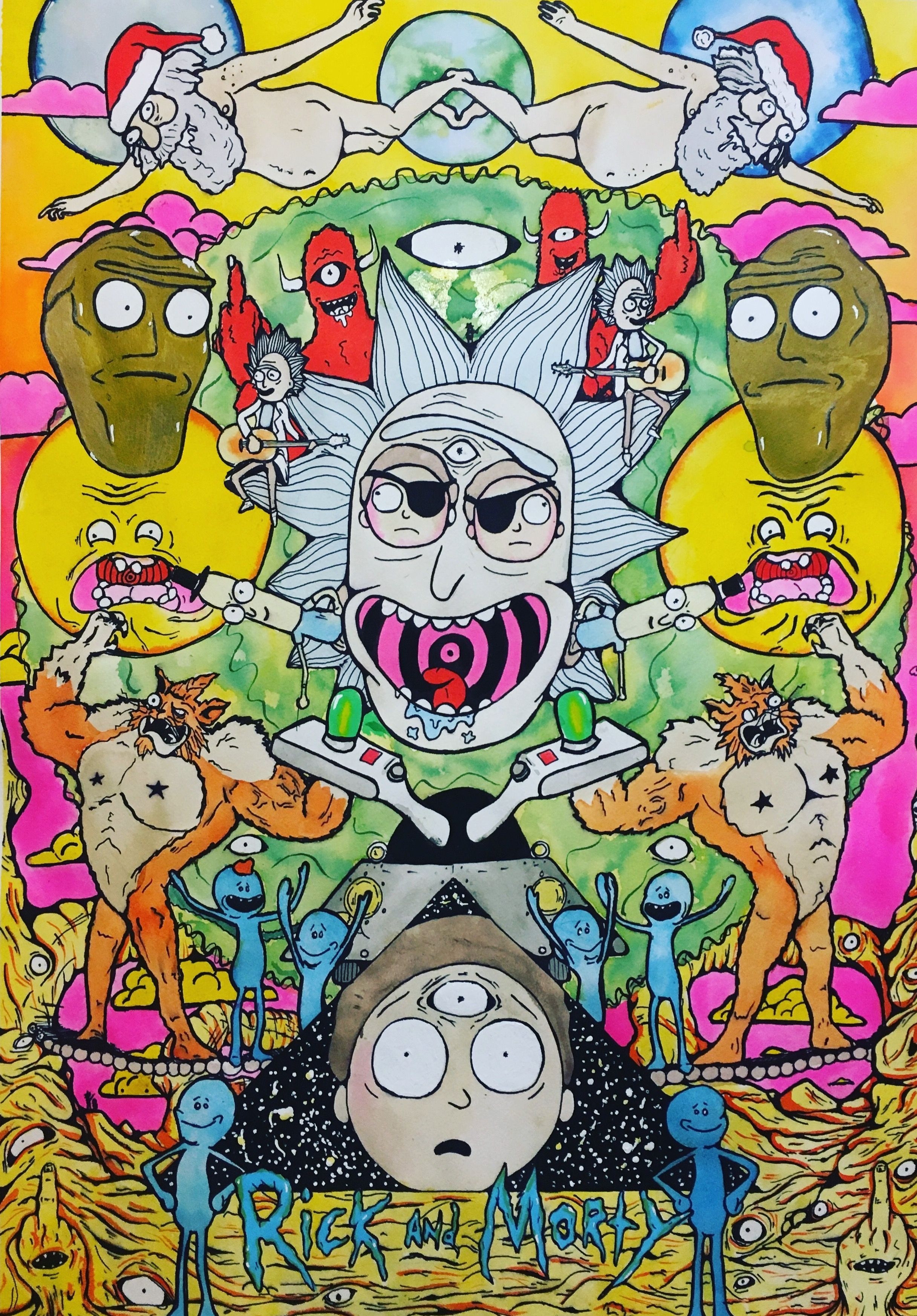 2440x3490 Rick and Morty Trippy Wallpaper Free Rick and Morty Trippy, Phone