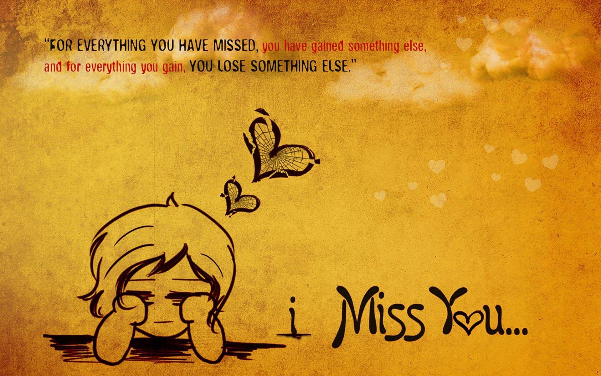 1920x1200 I Love You and I Miss You Wallpaper, Desktop