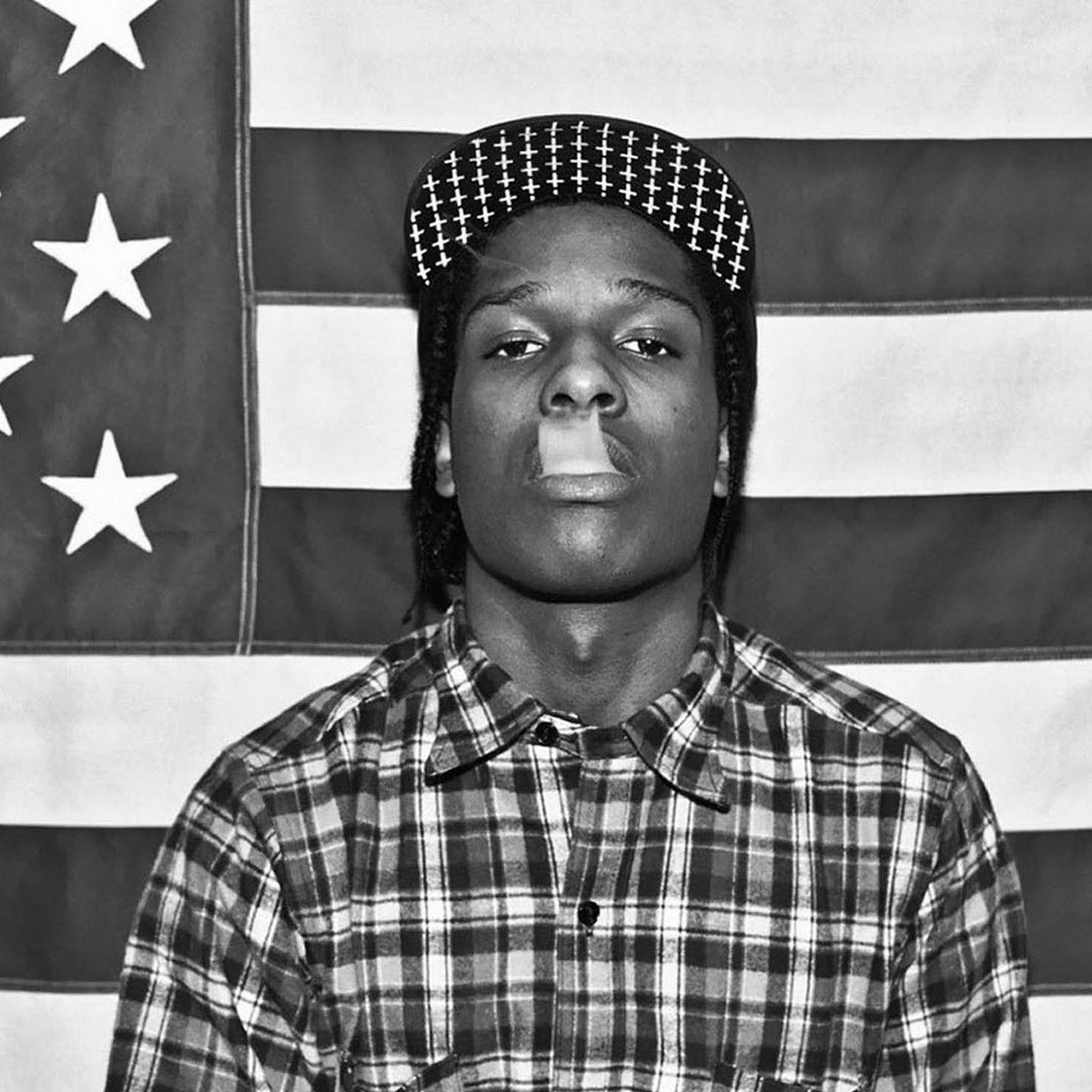 2270x2270 Asap rocky wallpaper HD 3 Living room home art decor wood frame, Phone