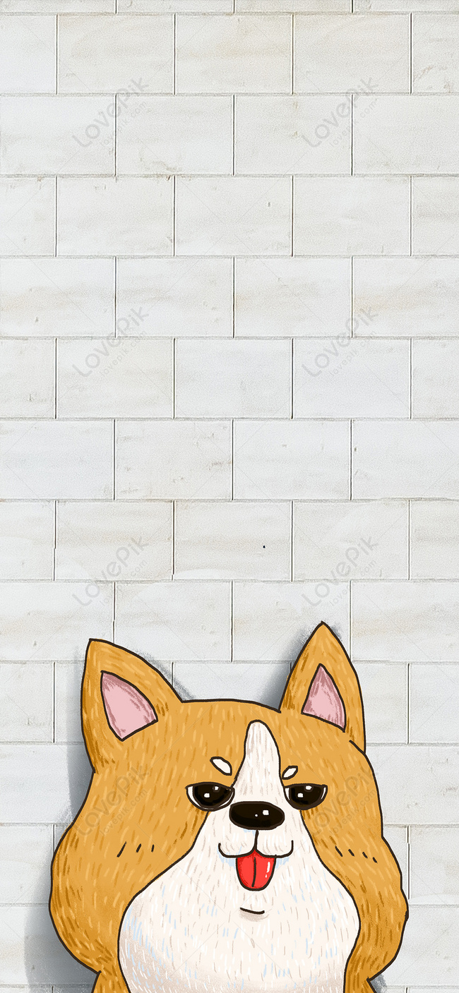 650x1410 Cartoon Puppy Mobile Wallpaper Image Free Download, Phone