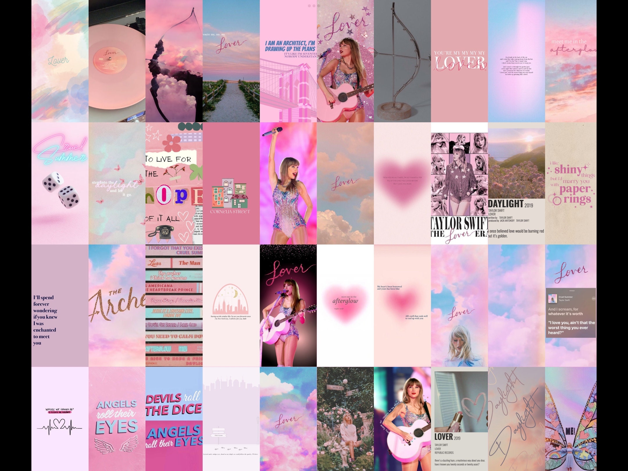 2160x1620 80pcs Taylor Swift Pink Lover Album Inspired Wallpaper, Desktop