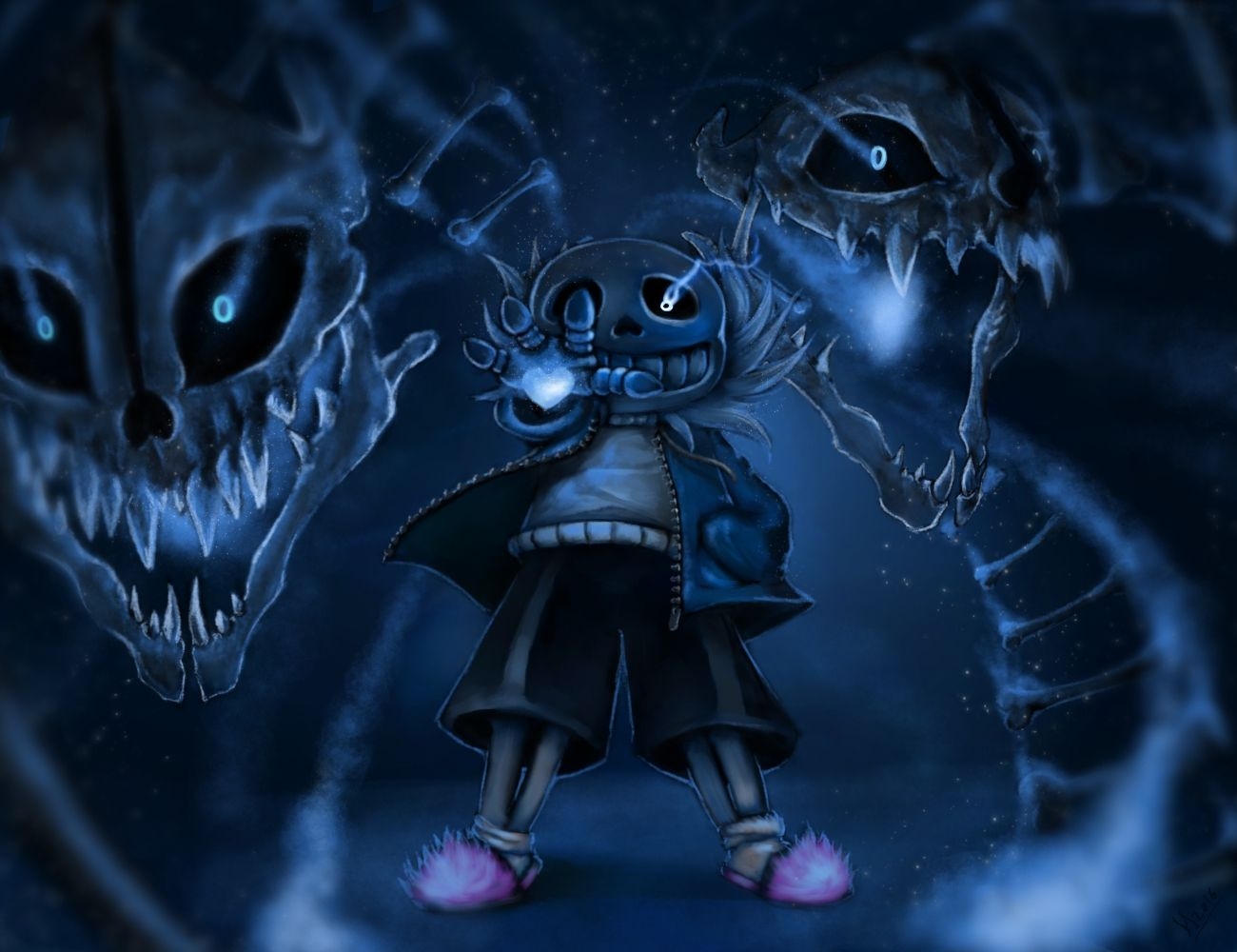 1300x1000 Under Tale Wallpaper Sans Fight Sans Fight Art, Desktop