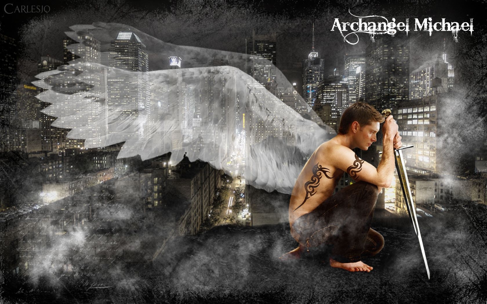 1680x1050 Archangel Dean Angels Fan Art. Archangels, Archangel Michael, Angel, Desktop