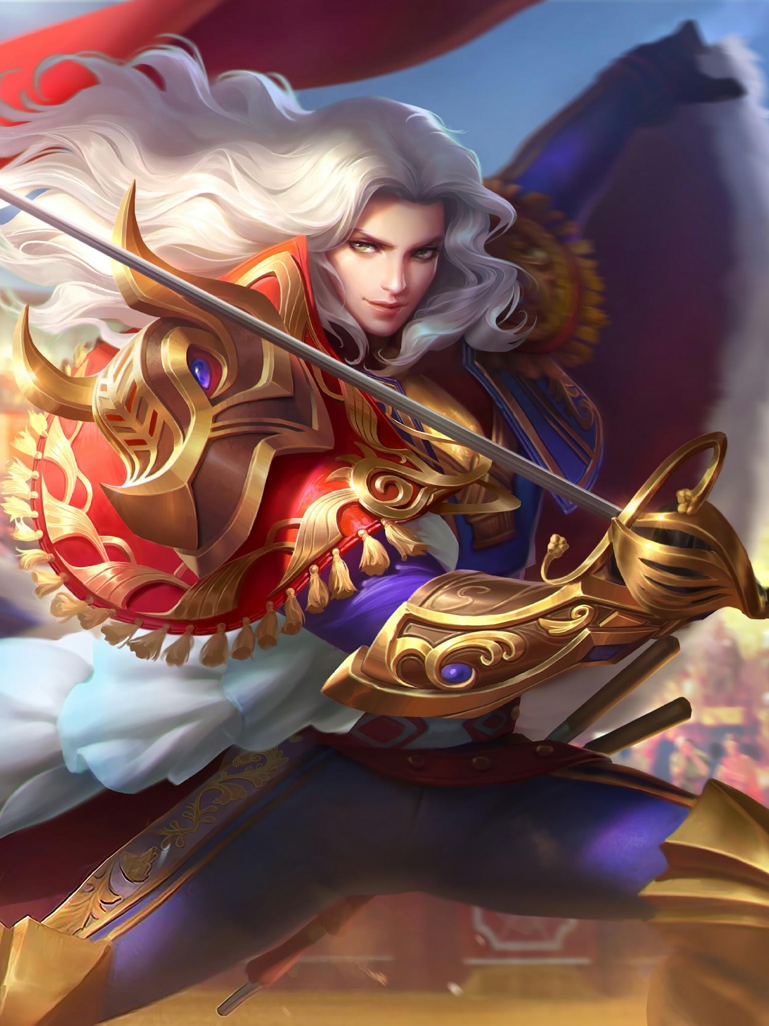 1540x2050 Lancelot Royal Matador Skin Mobile Legends 4K Wallpaper, Phone